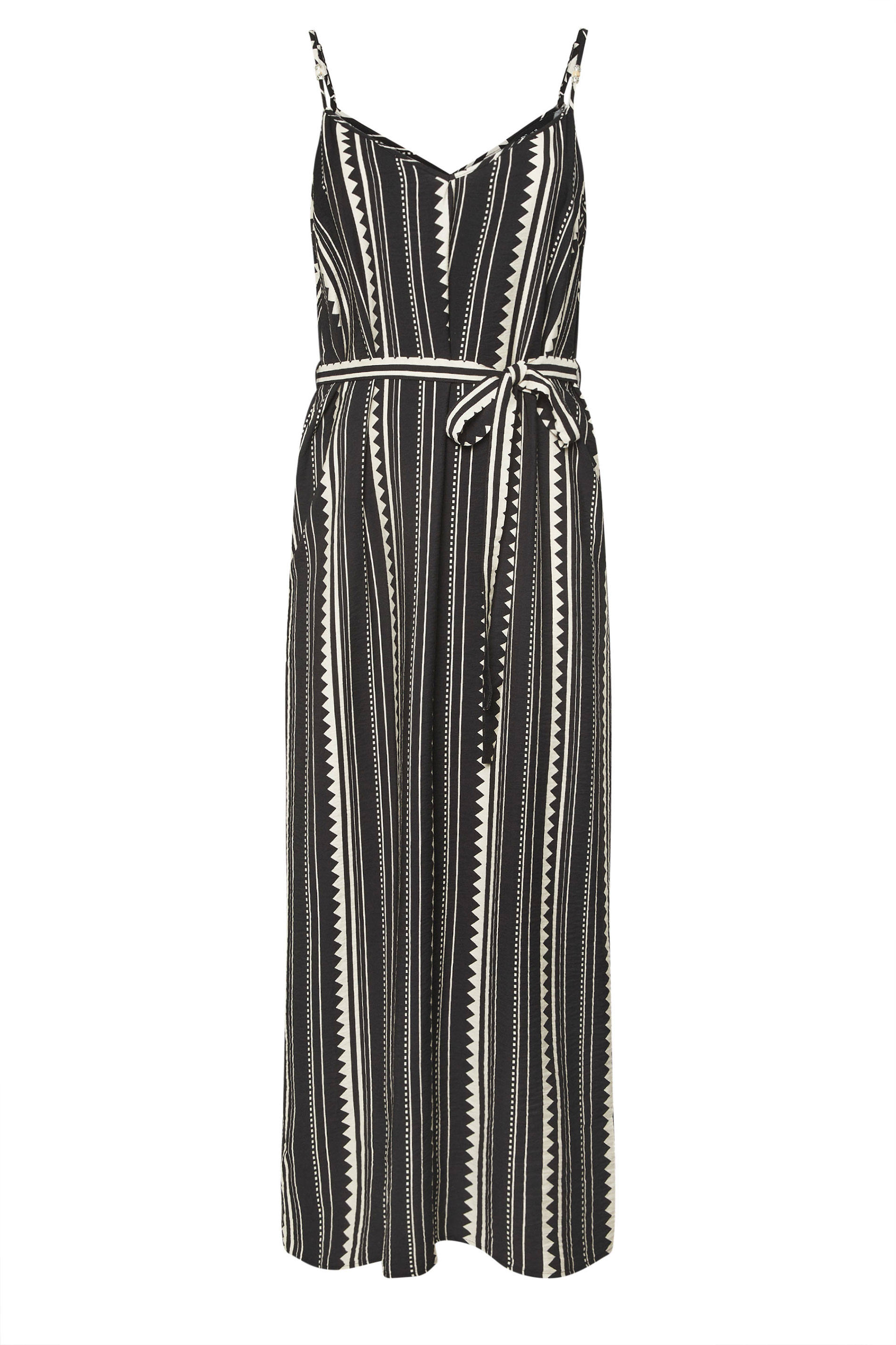 YOURS Plus Size Black Zig Zag Bead Detail Maxi Dress | Yours Clothing 6