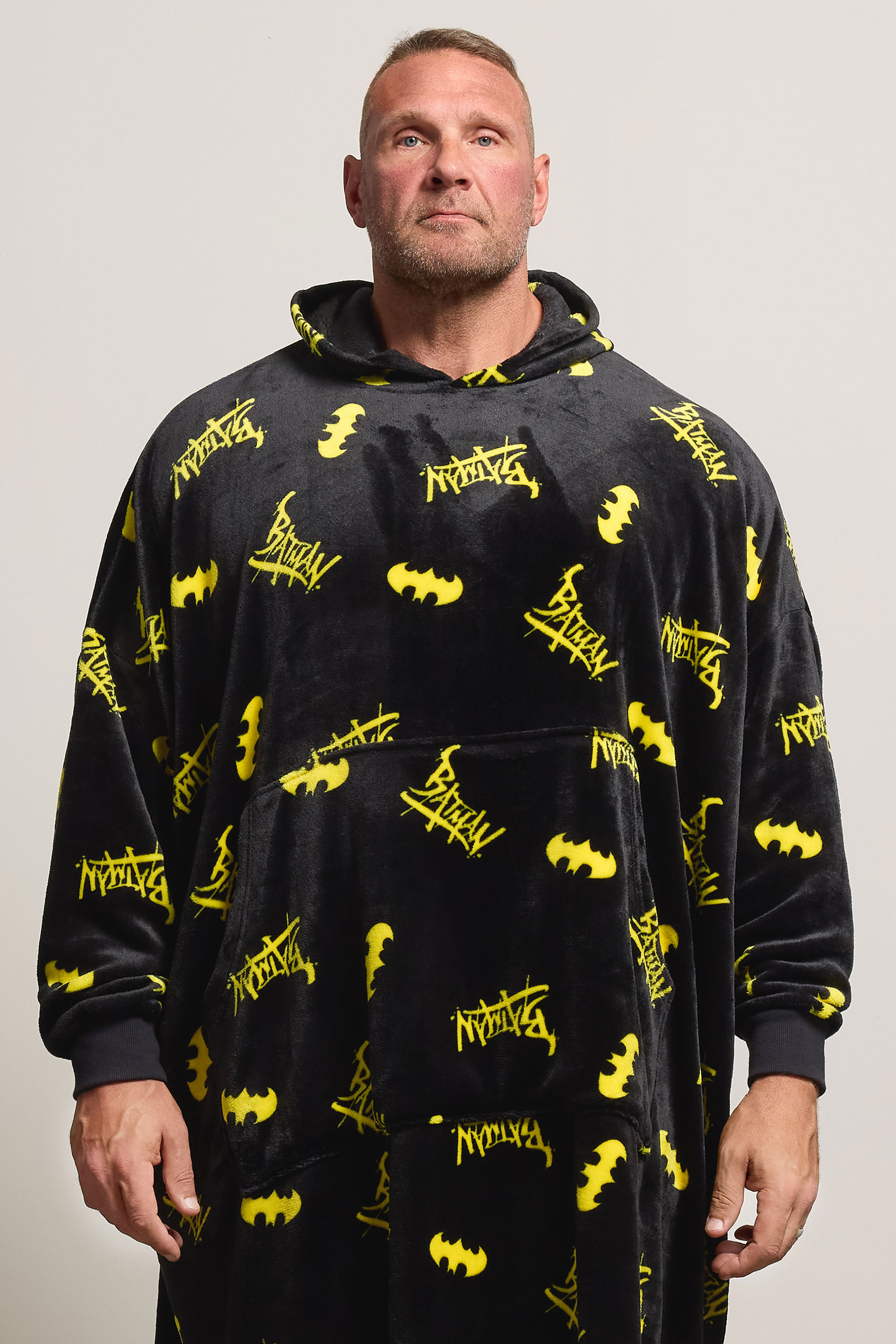 BadRhino Big & Tall Black Batman Blanket Hoodie | BadRhino 2