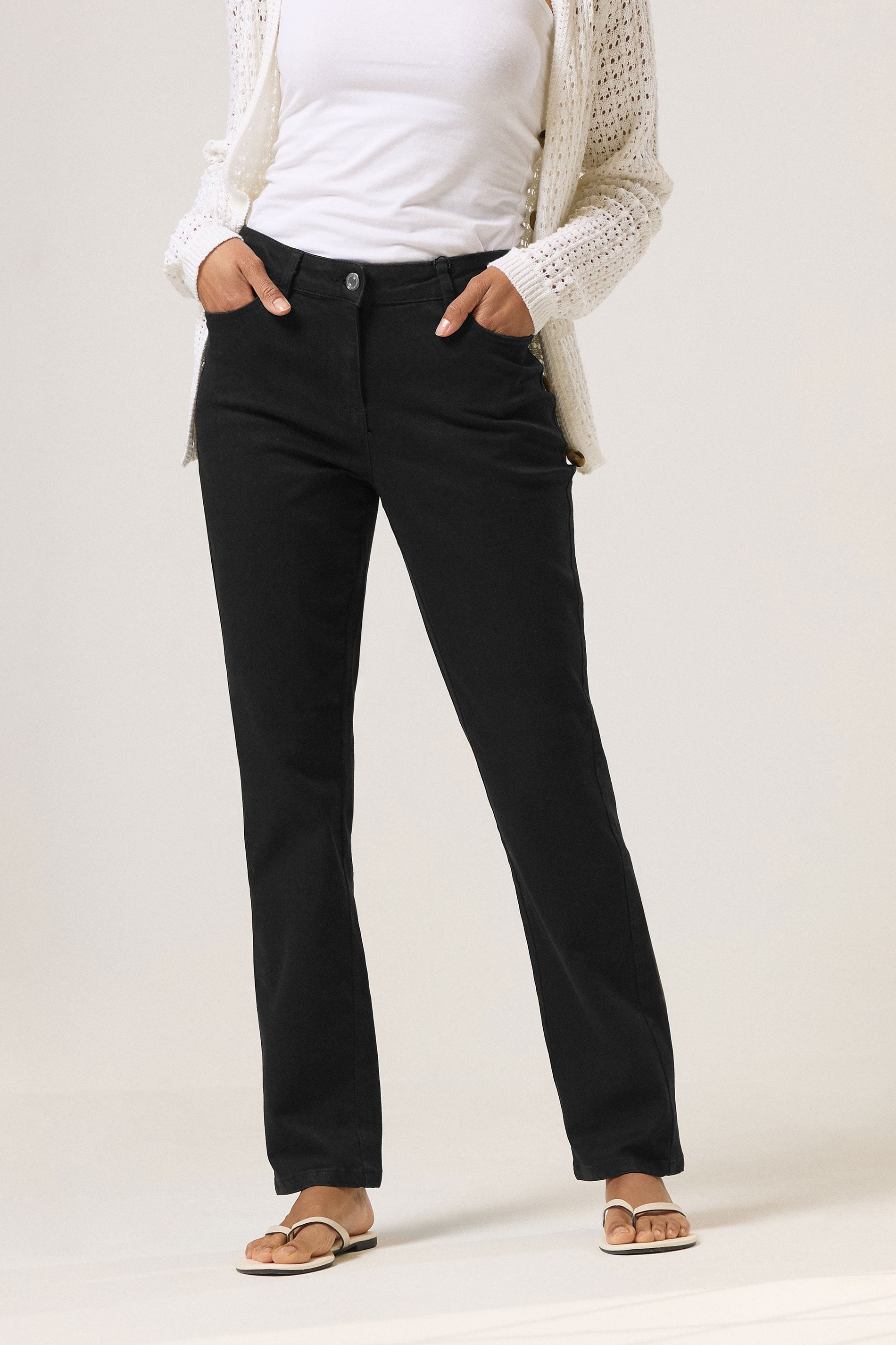 M&Co Black Straight Leg Jeans | M&Co 2