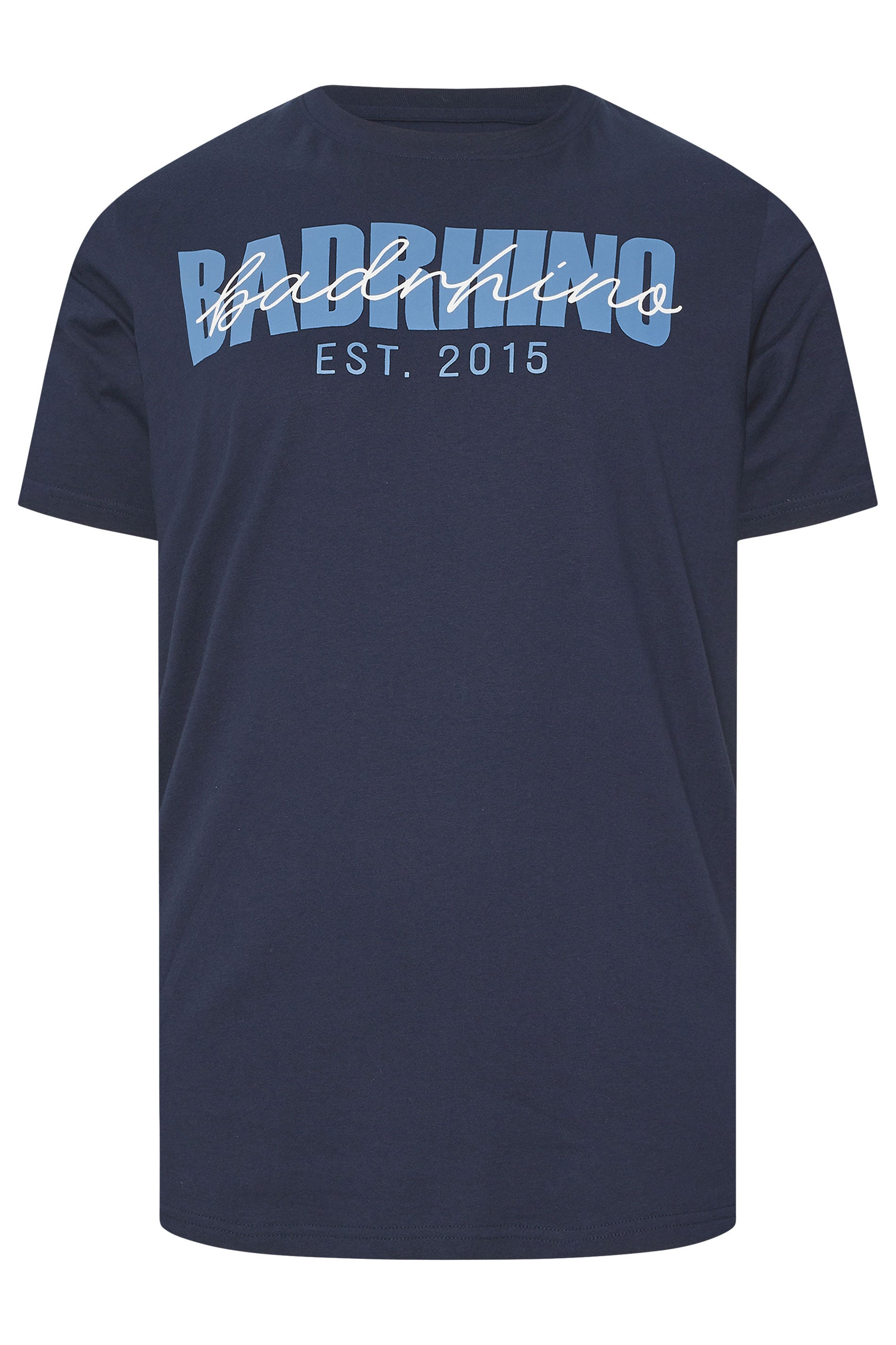 BadRhino Big & Tall 3 PACK Burgundy Red & Navy Blue Scripted T-Shirts | BadRhino 10