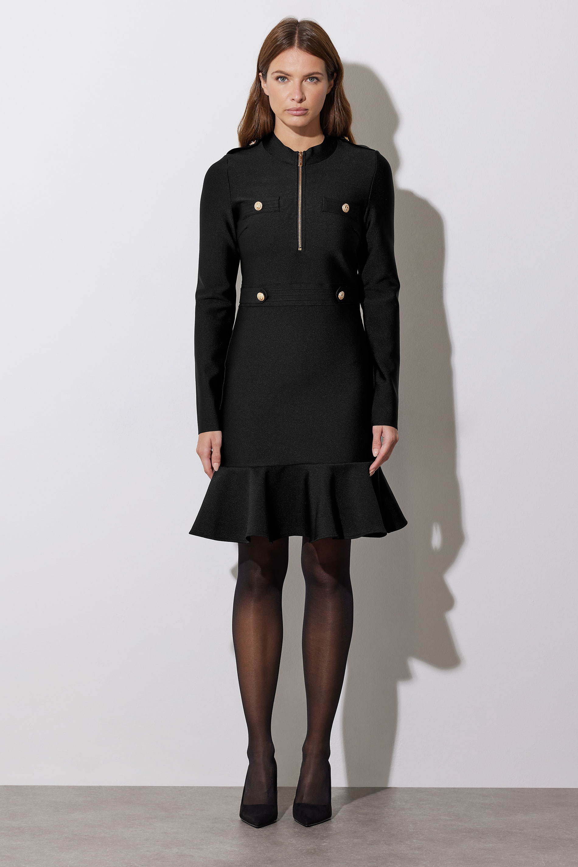 STAR Black Frill Detail Dress | STAR x JM 1