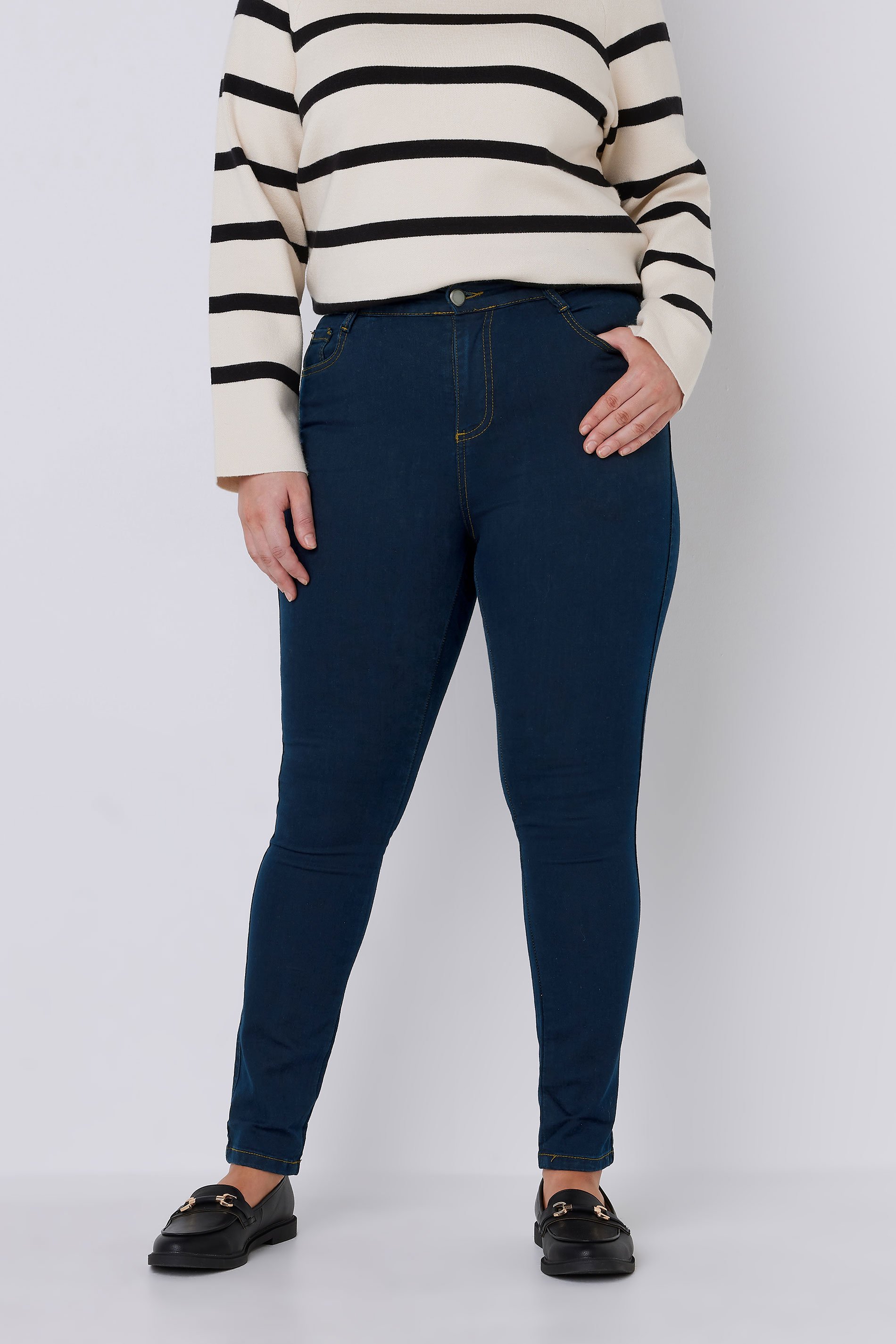EVANS Plus Size Indigo Skinny Jeans | Evans  1