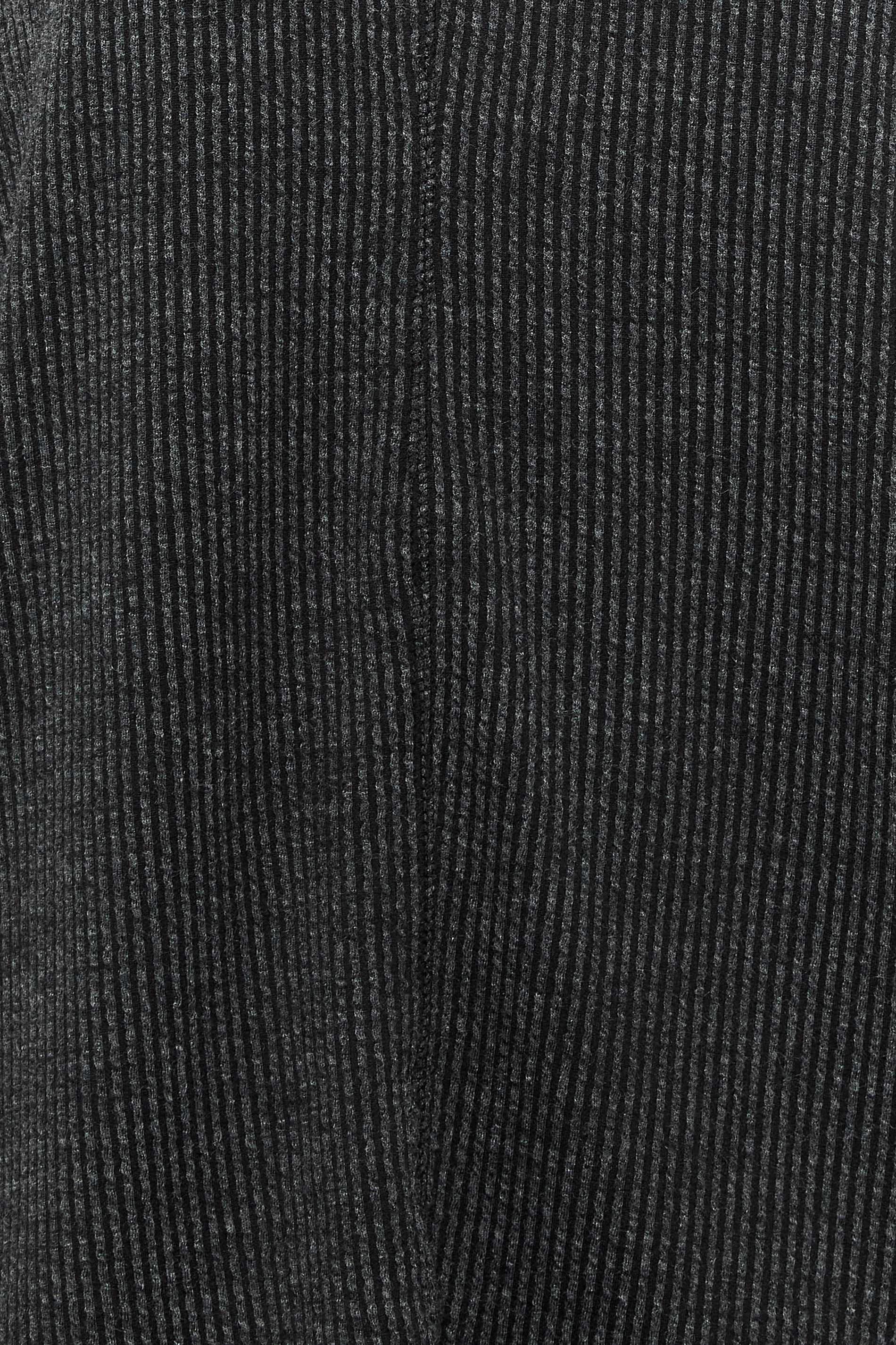 YOURS Curve Black Ribbed Soft Touch Top | Yours Clothing 5