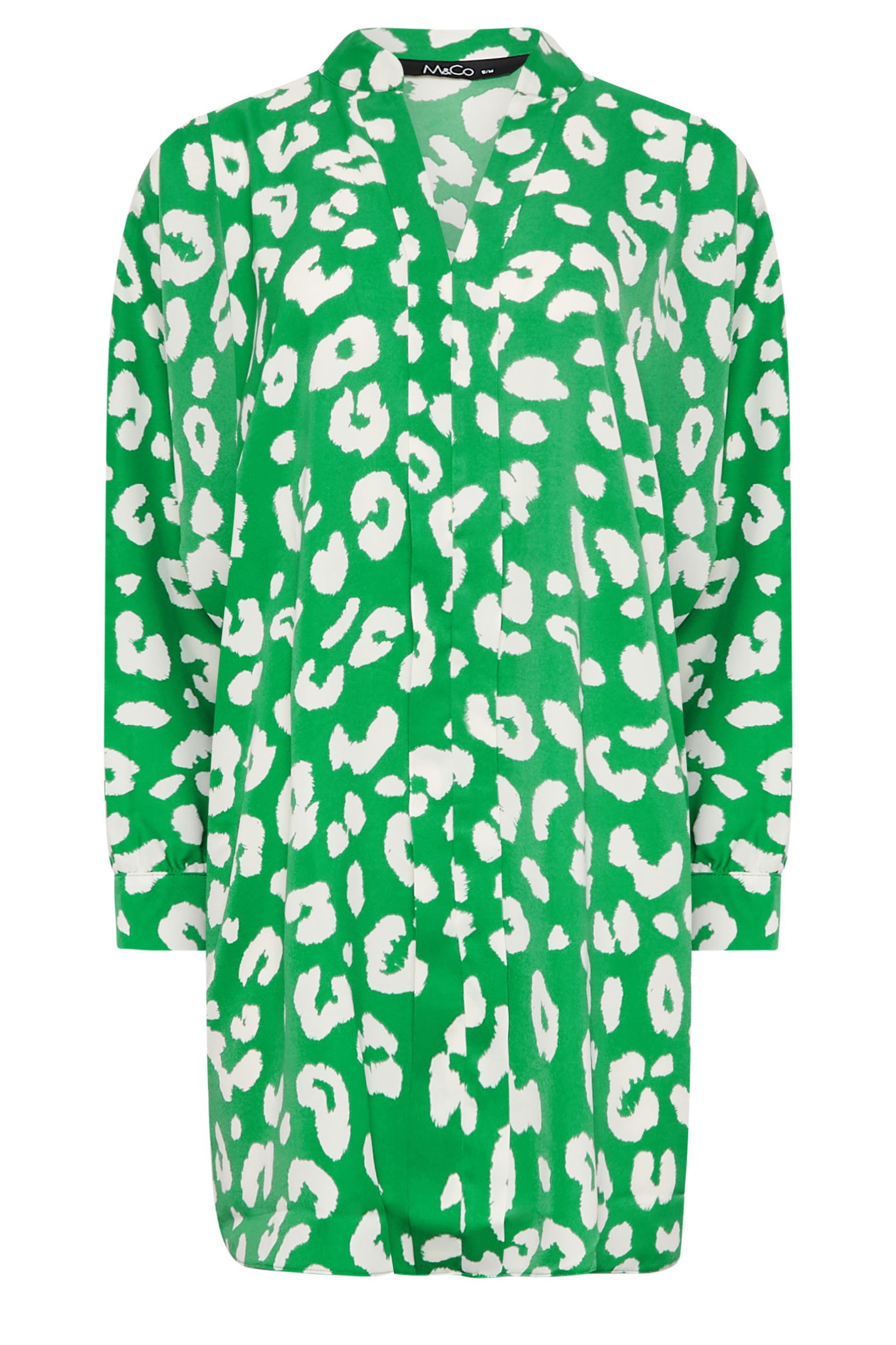 M&Co Green Leopard Print Blouse  | M&Co 7