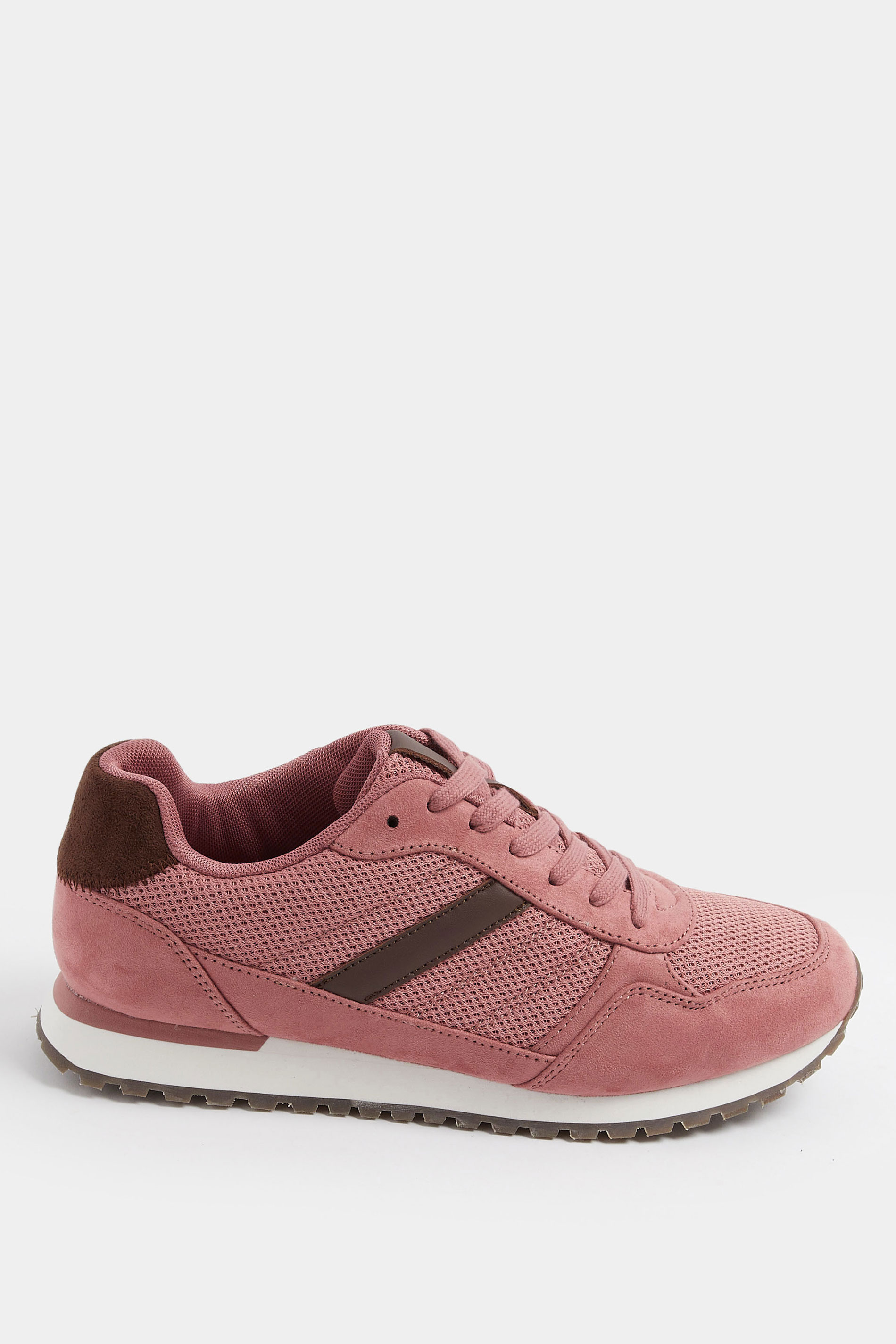 Pink Colourblock Trainers In Extra Wide EEE Fit | Yours Clothing 2
