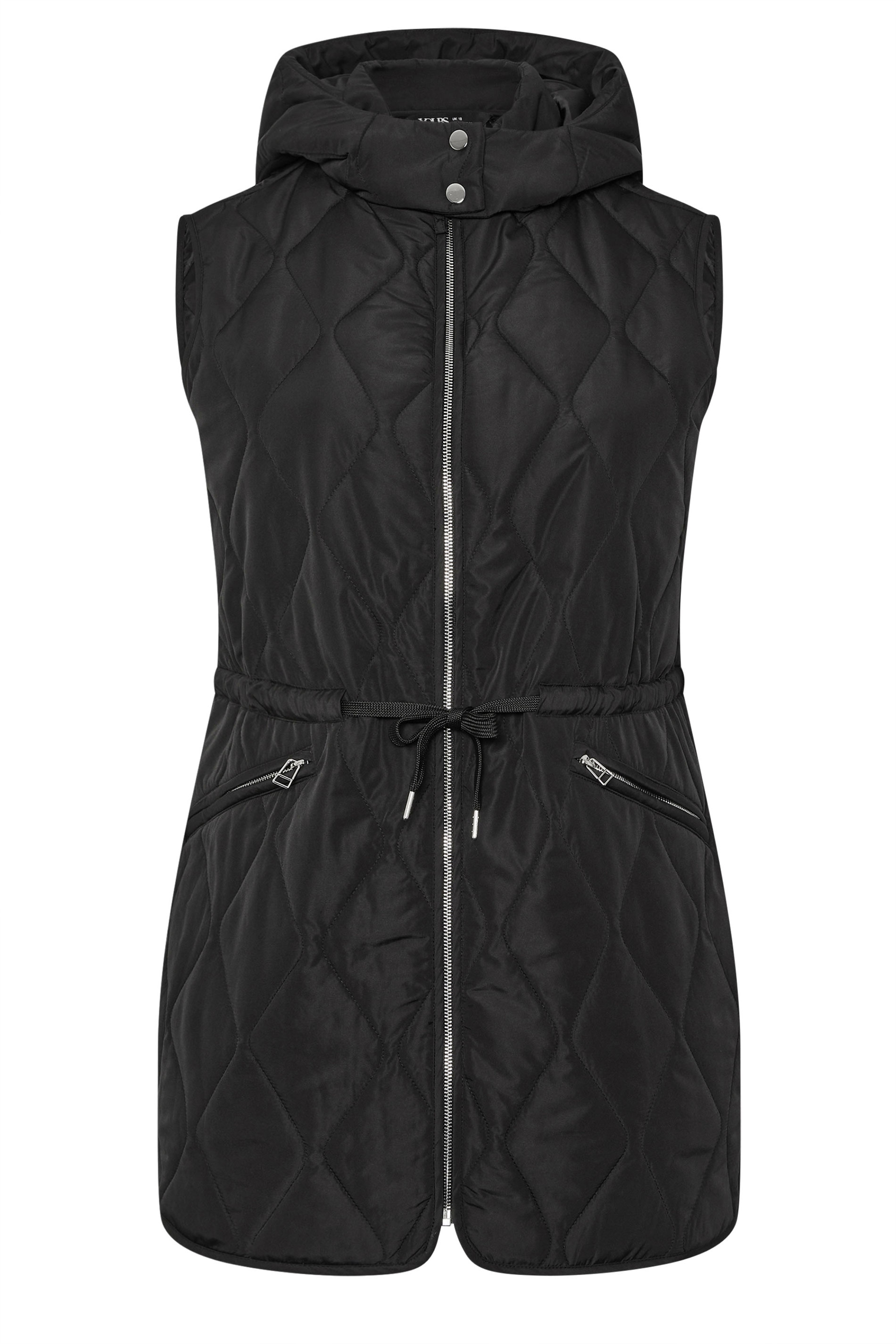 YOURS Plus Size Black Quilted Gilet | Yours Curve 7