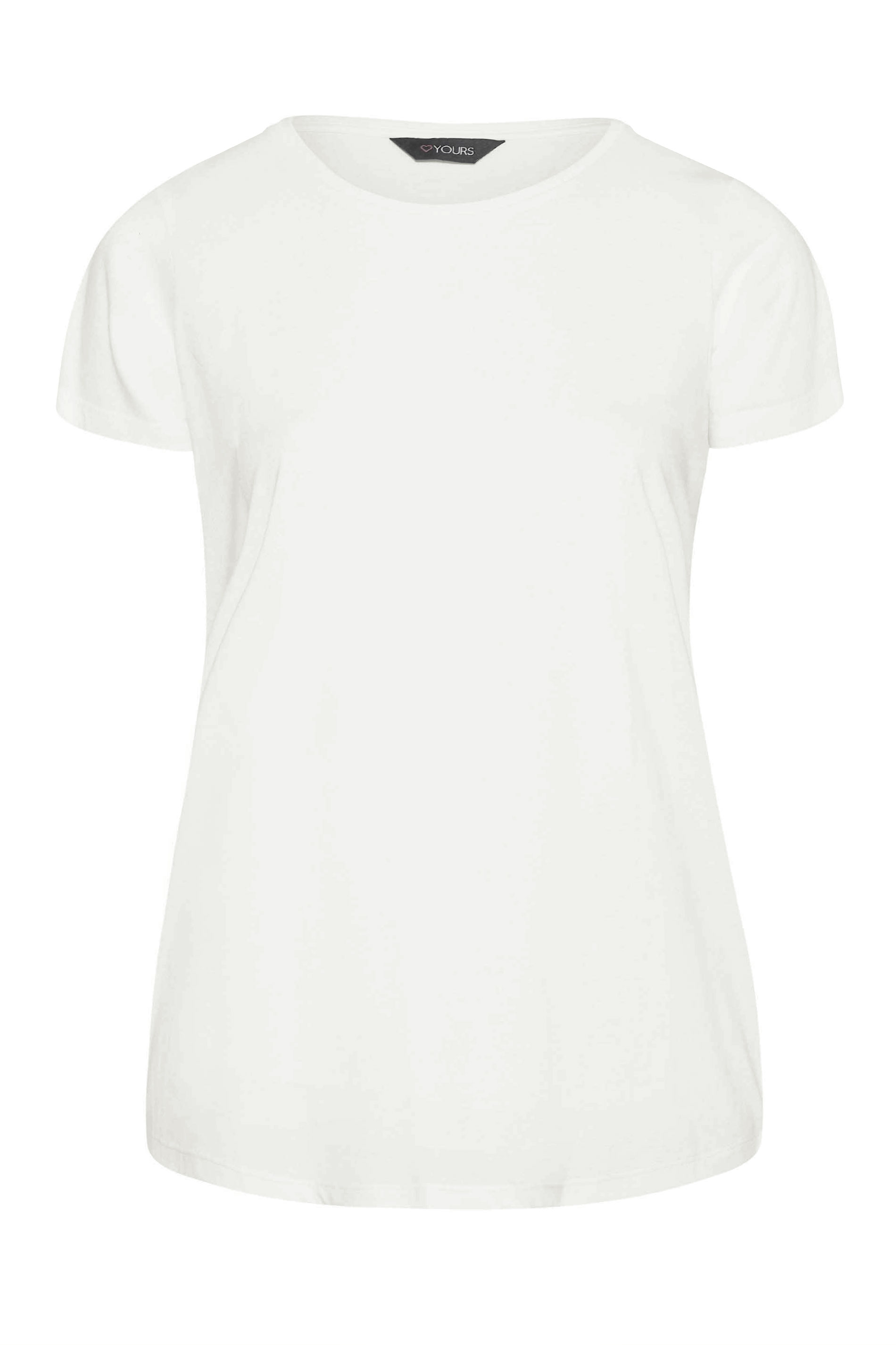 YOURS Plus Size 3 PACK White Core T-Shirt Essentials Set | Yours Clothing 9