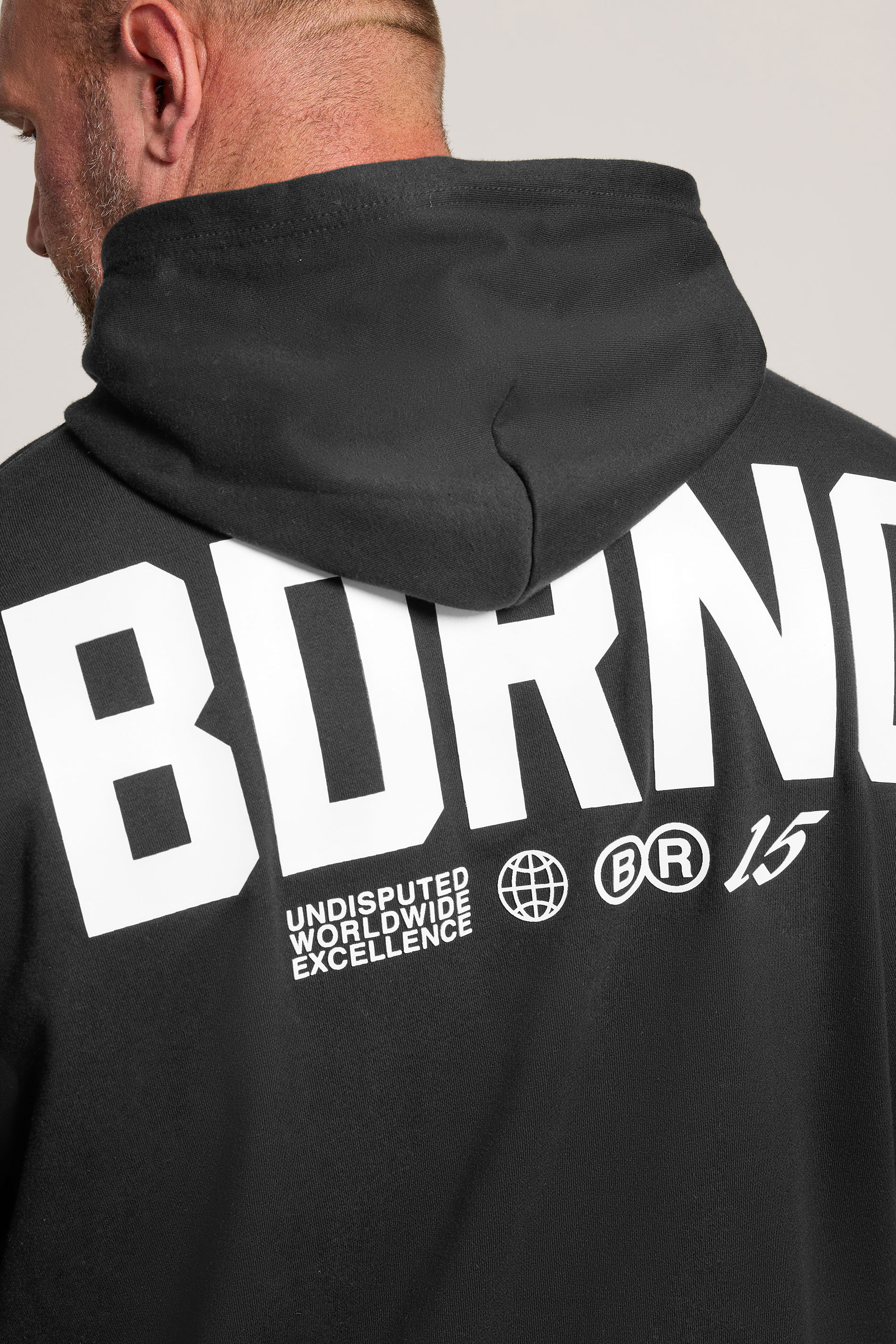 BadRhino Big & Tall Black Logo Hoodie | BadRhino 4