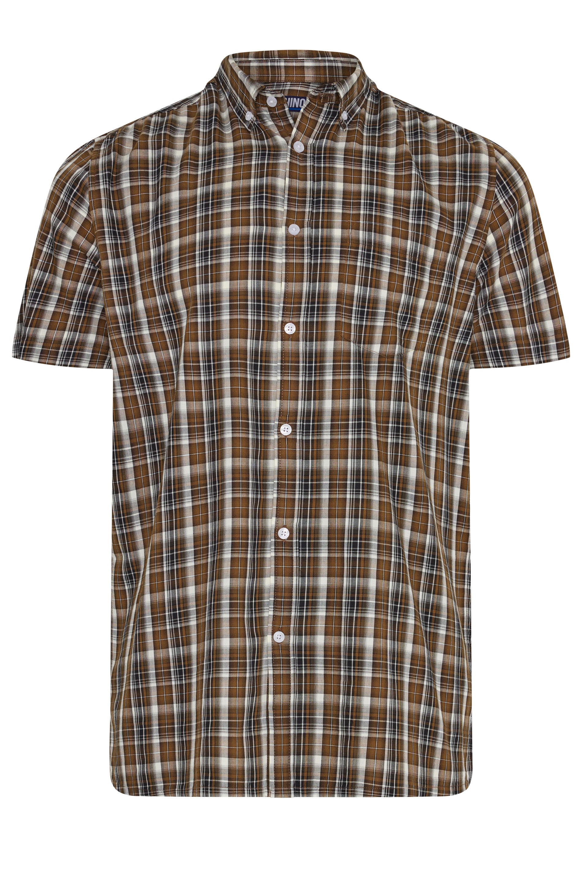 BadRhino Big & Tall Brown Check Shirt | BadRhino 1