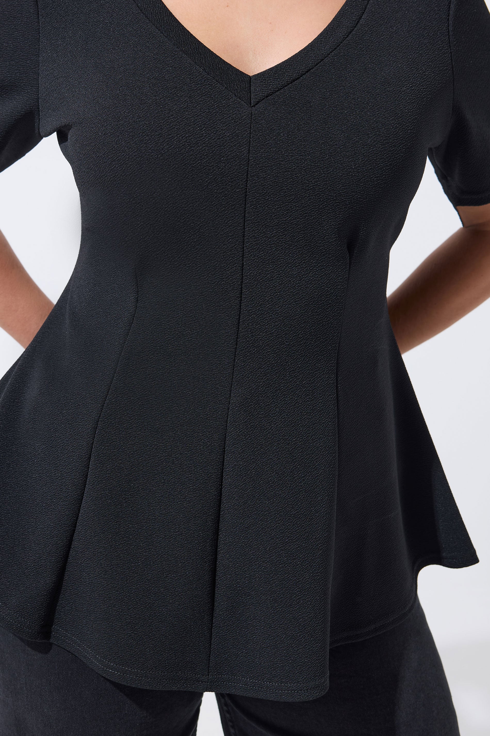 LIMITED COLLECTION Plus Size Black Corset Top | Yours Clothing 4
