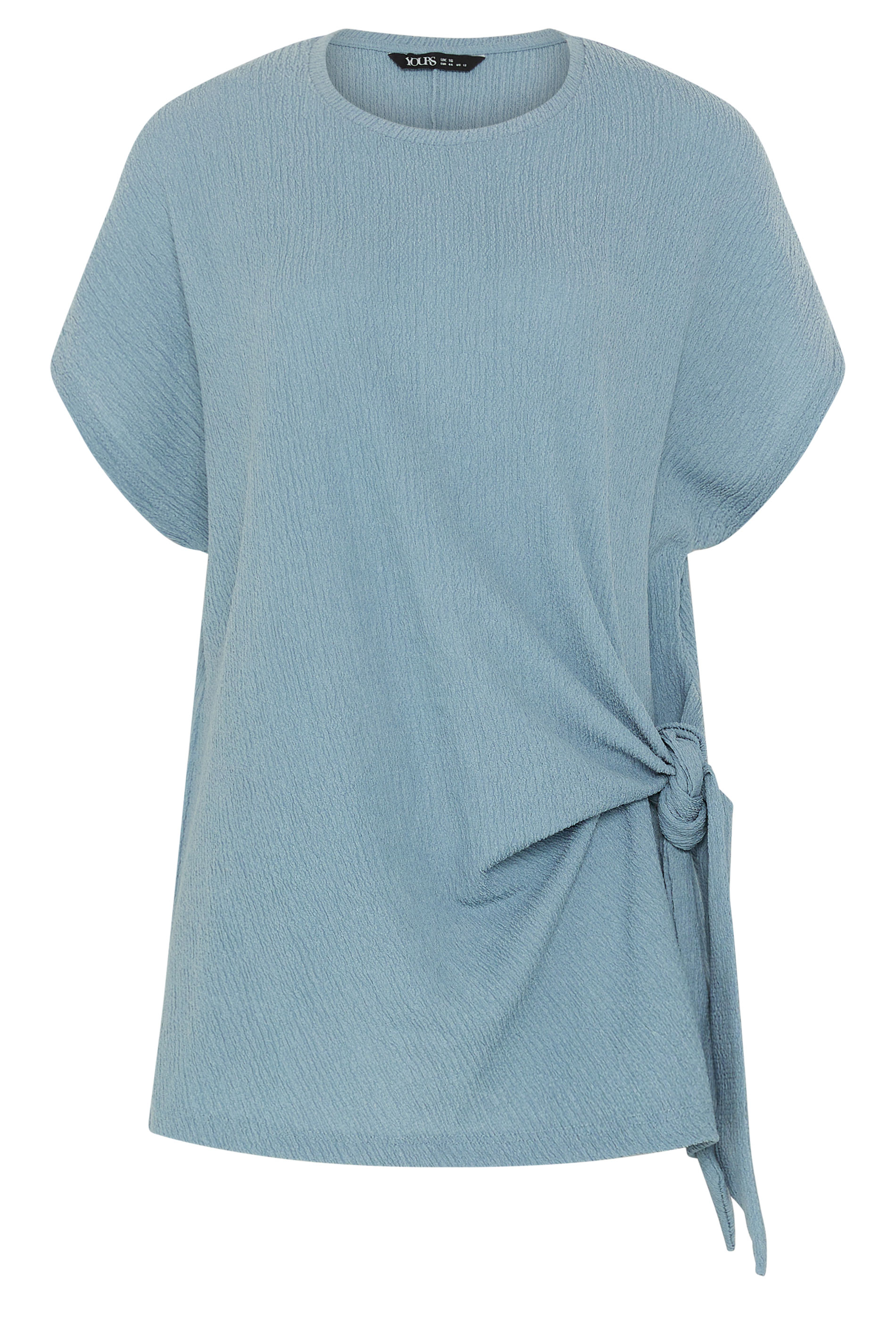 YOURS Plus Size Blue Side Knot T-Shirt 5
