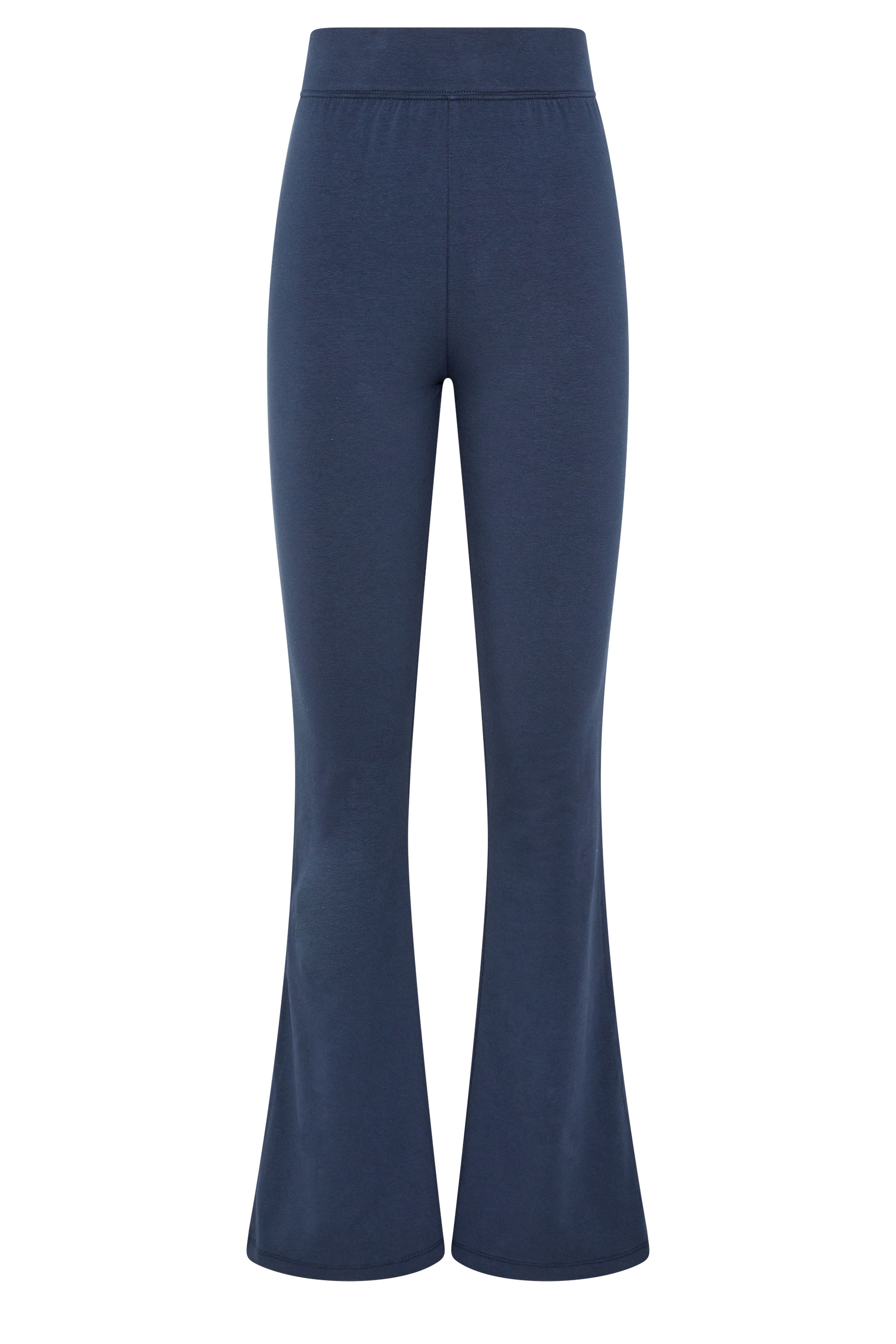 LTS Tall Women's Navy Blue Side Stripe Cotton Flared Leggings | Long Tall Sally 5