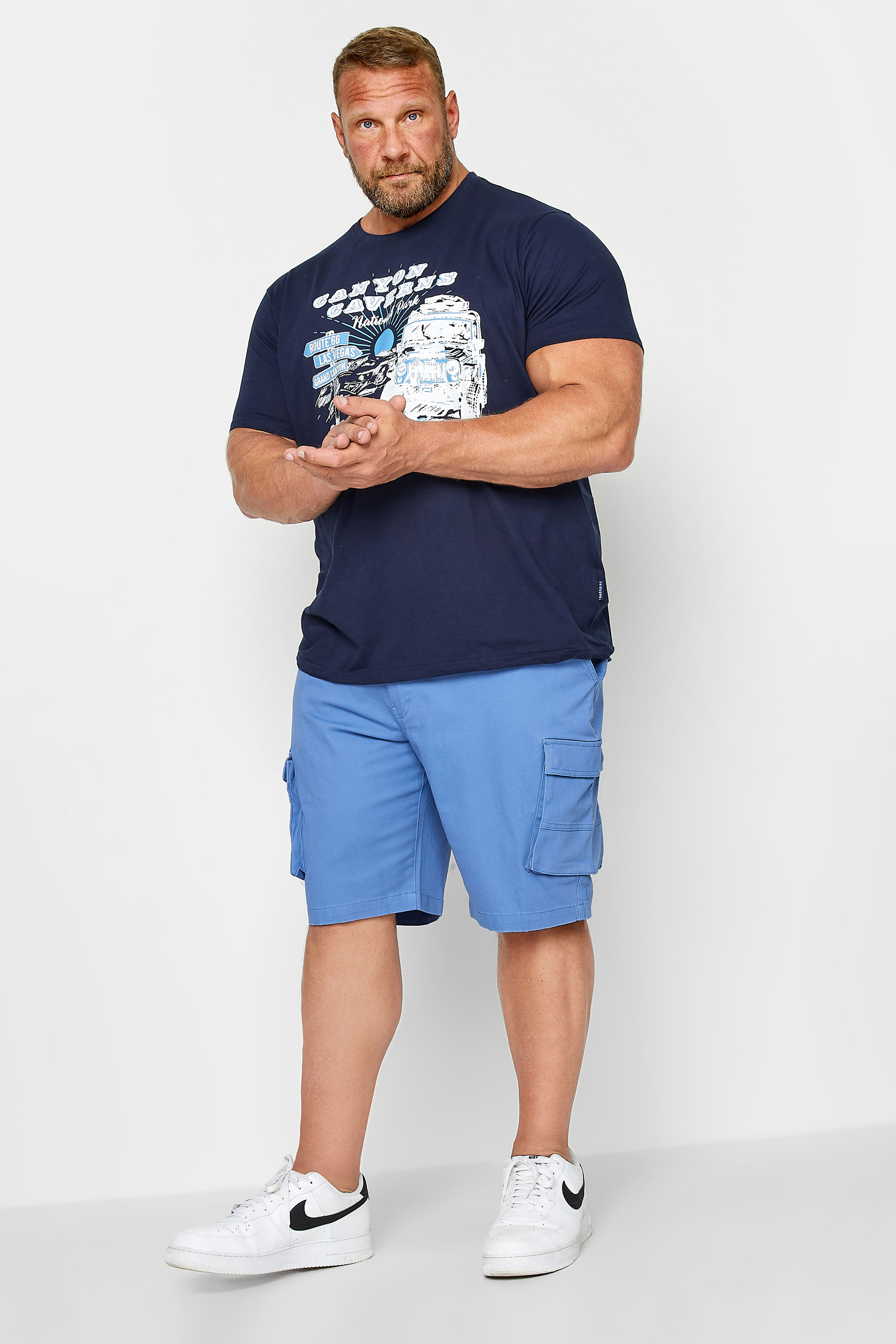 BadRhino Big & Tall Blue Cargo Shorts | BadRhino 2