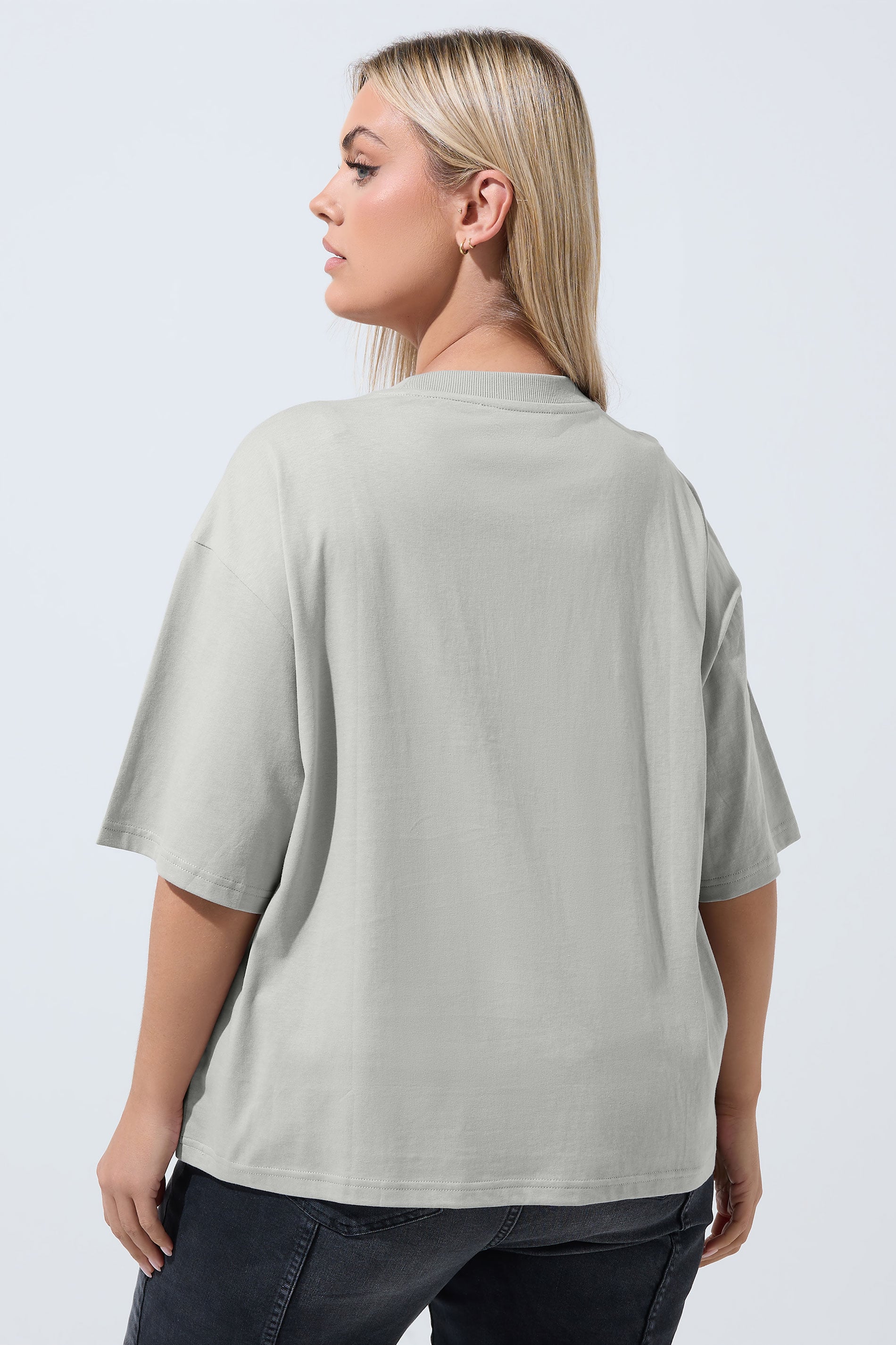 LIMITED COLLECTION Plus Size Grey Bow Beaded Top 4