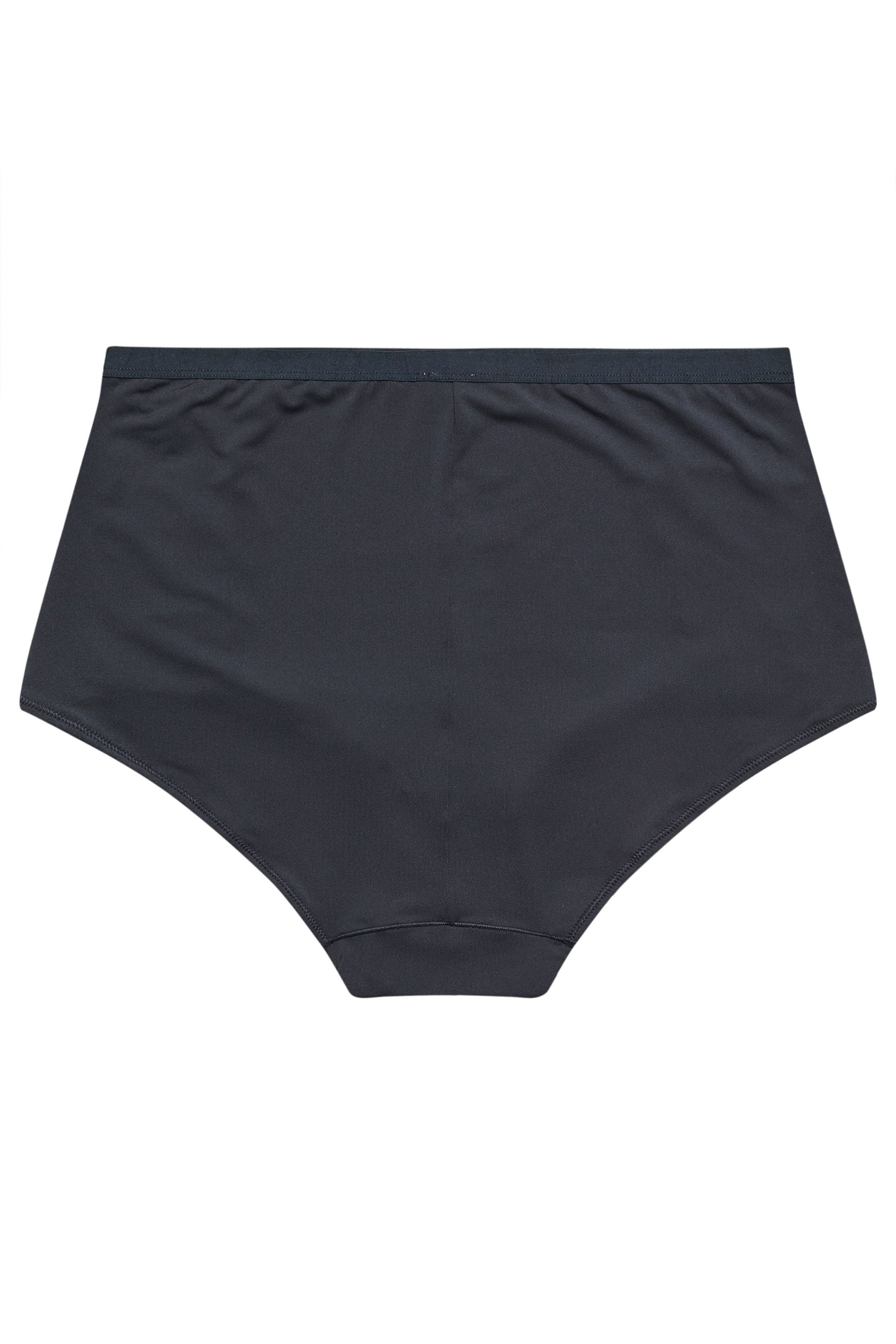 YOURS Curve Navy Blue Floral Embroidered Full Briefs | Yours Clothing 6