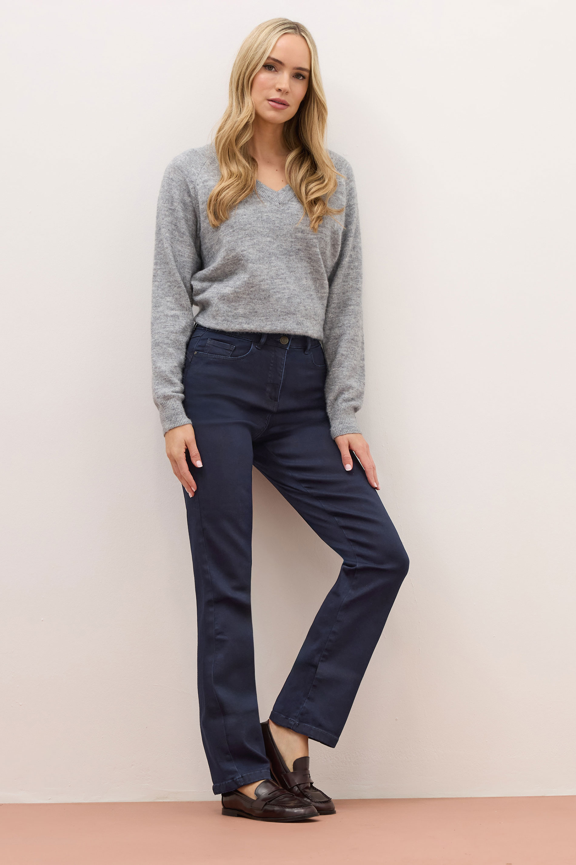 LTS PREMIUM Tall Women's Indigo Blue Lift & Shape Slim Leg Jeans | Long Tall Sally 3