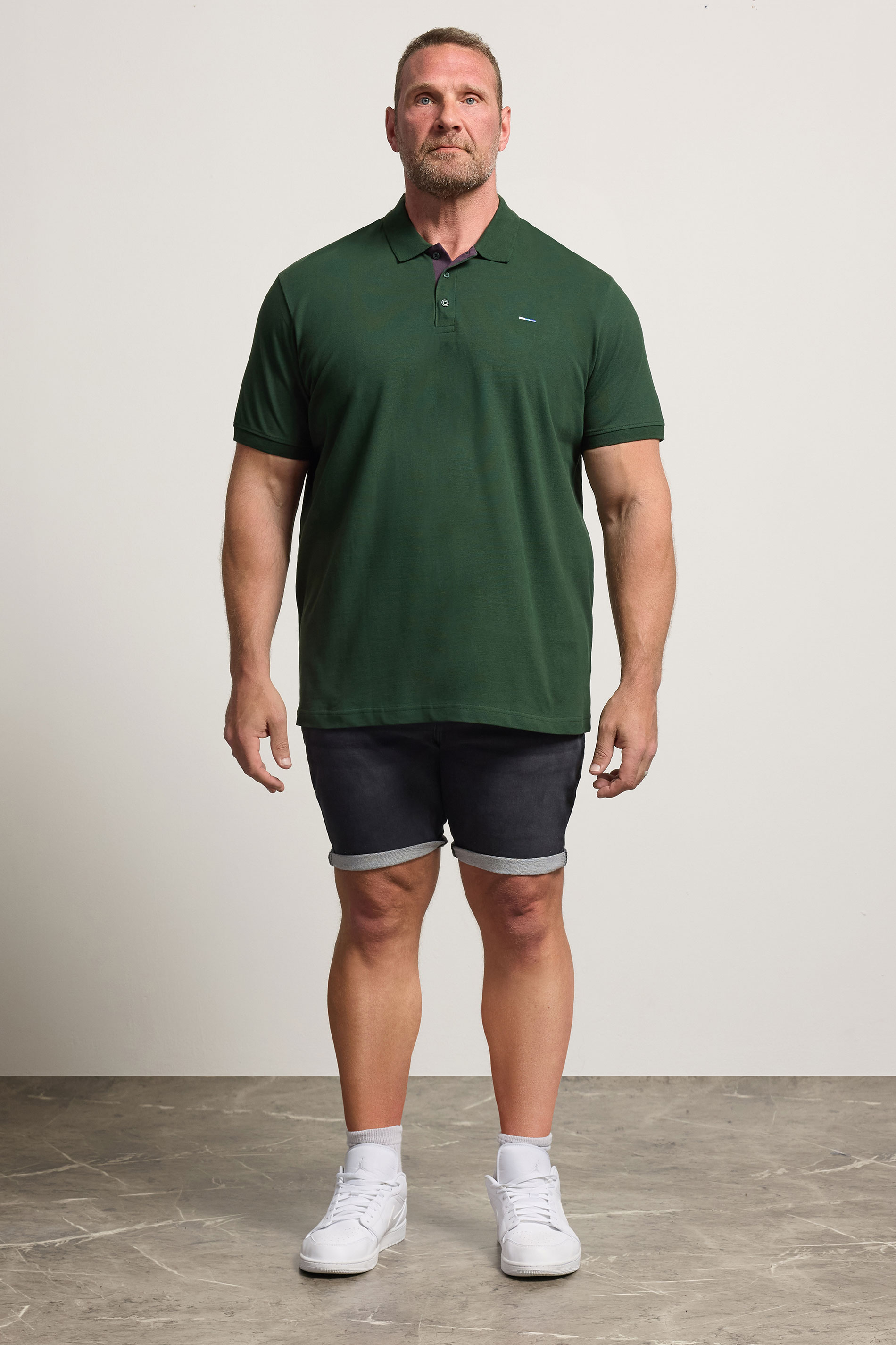 BadRhino Big & Tall Green Short Sleeve Polo Shirt | BadRhino 1