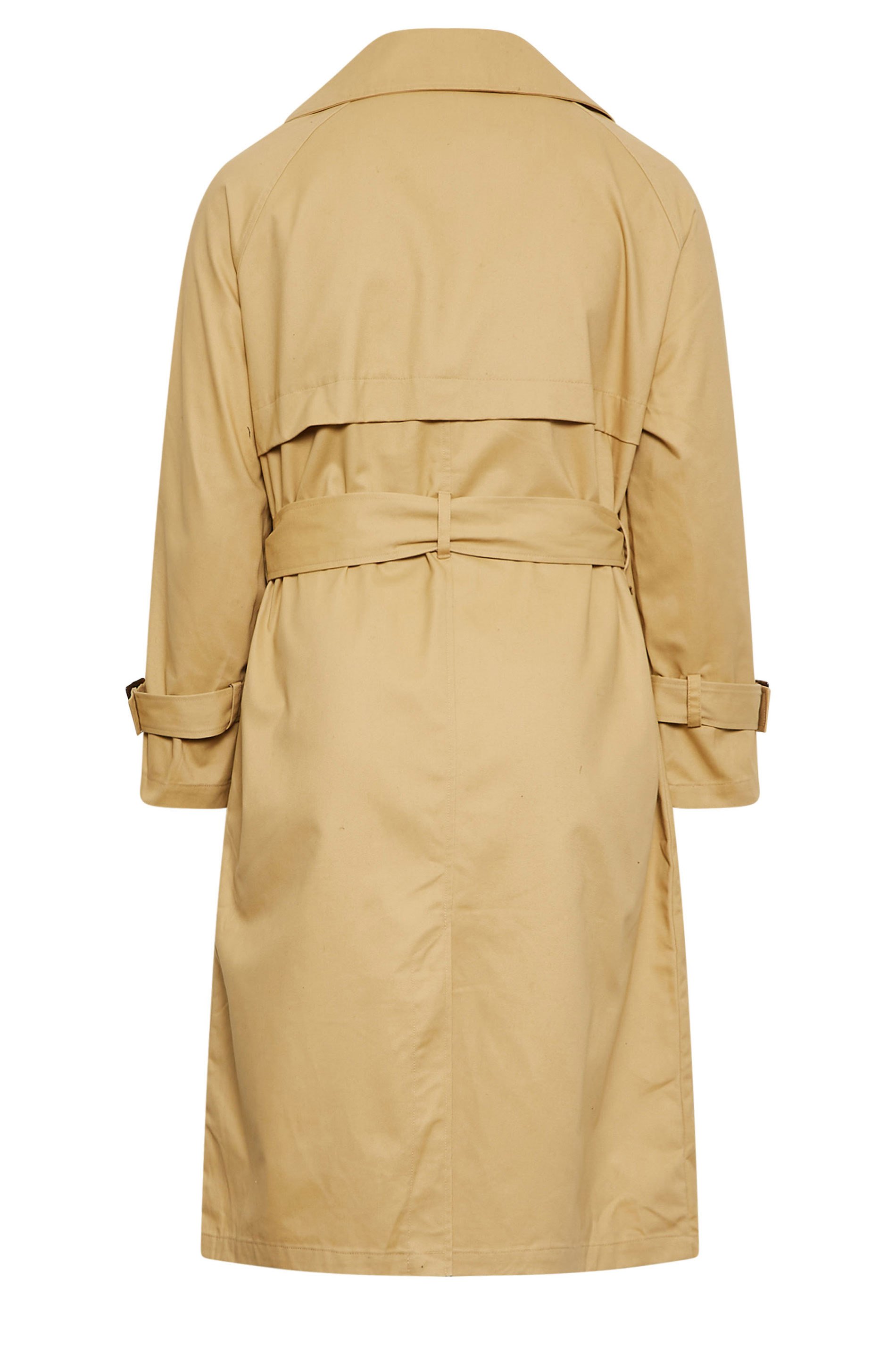 YOURS Plus Size Beige Brown Trench Coat | Yours Clothing 9