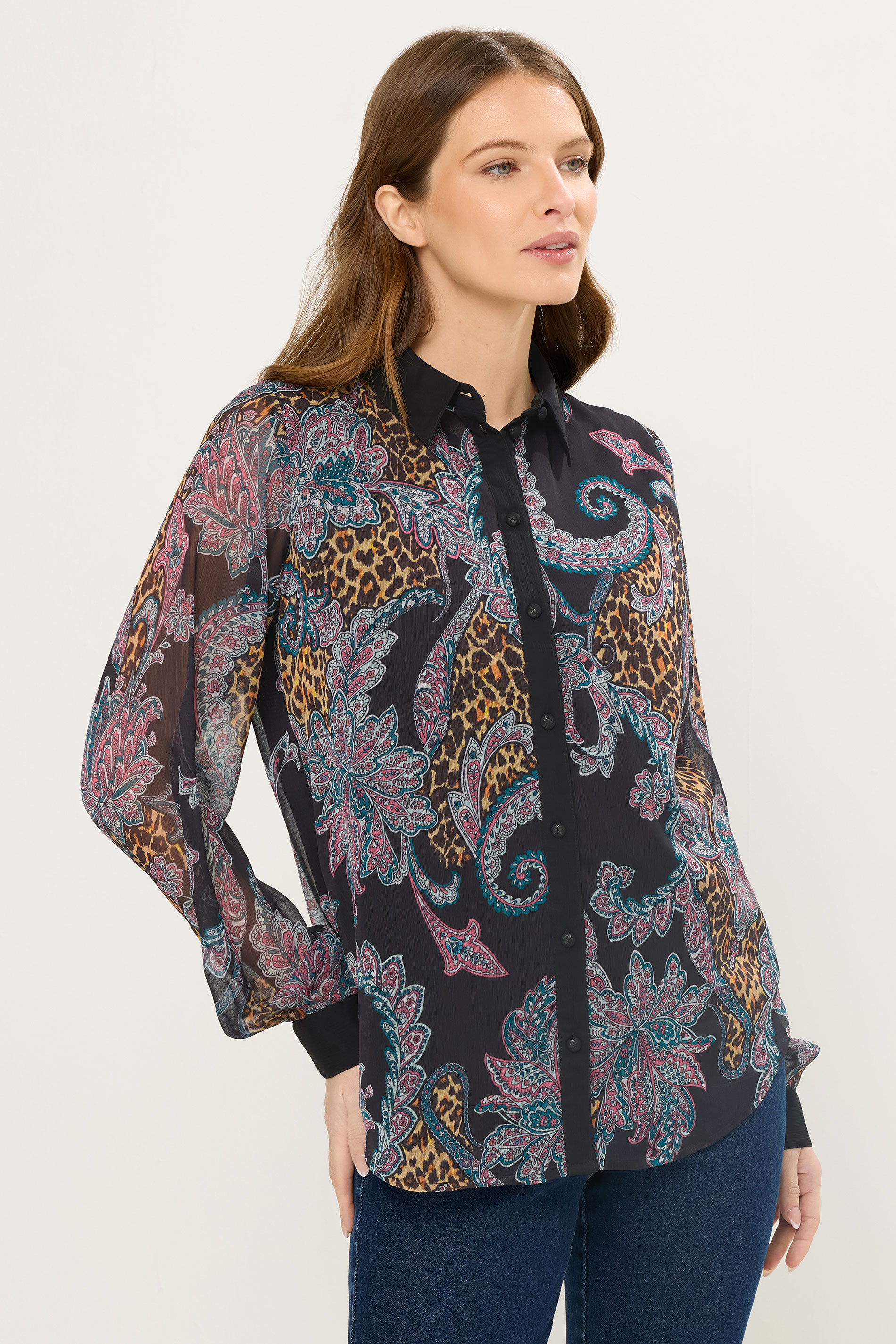 STAR Black Paisley Print Shirt | StarByJM 1