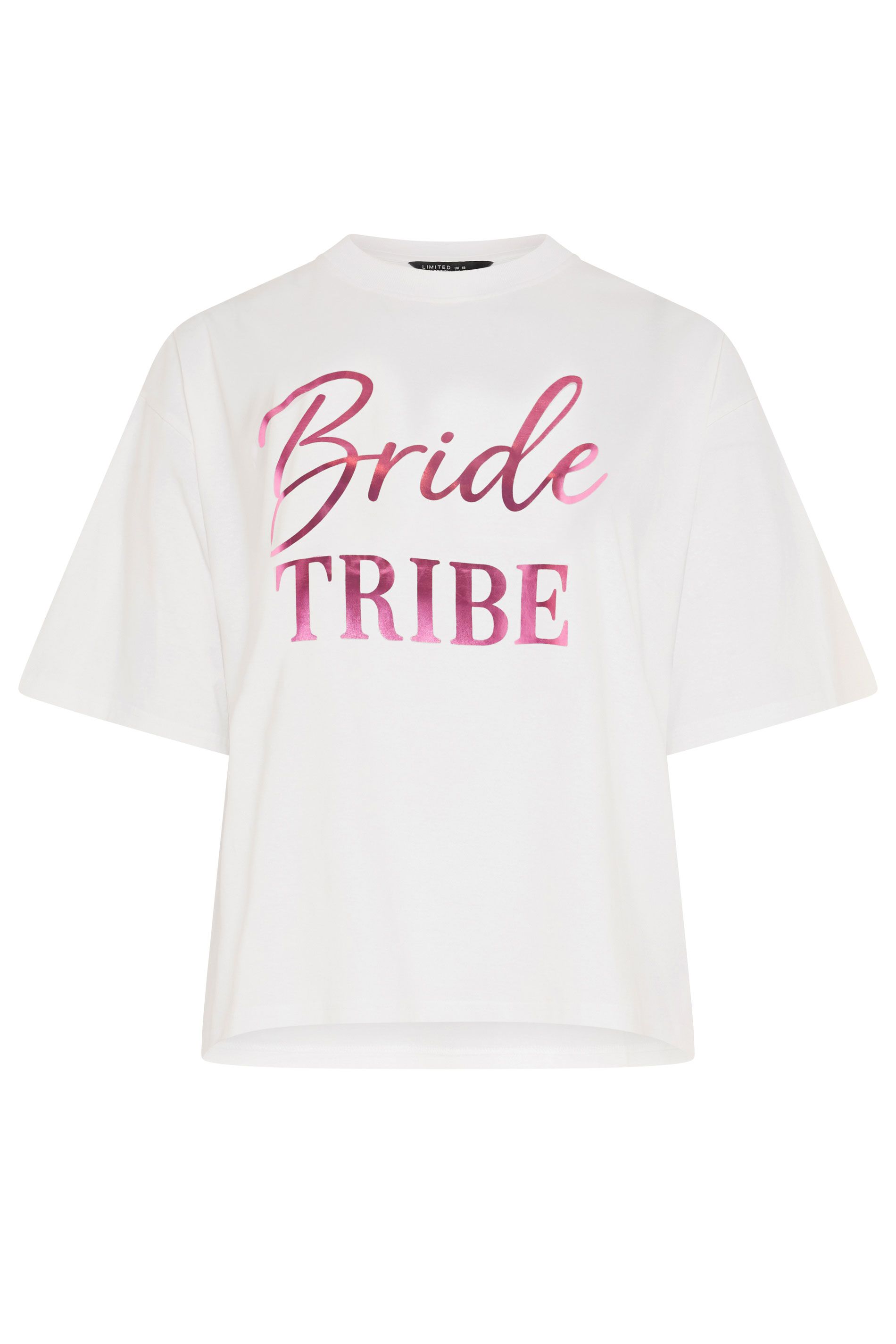 LIMITED COLLECTION Plus Size White 'Bride To Be' Metallic T-Shirt | Yours Clothing 6
