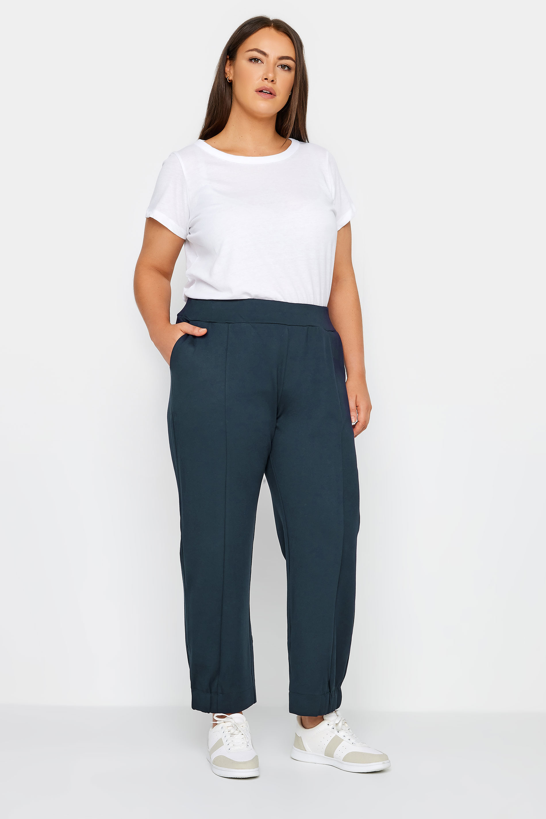 City Chic Navy Blue Ponte Trousers 2