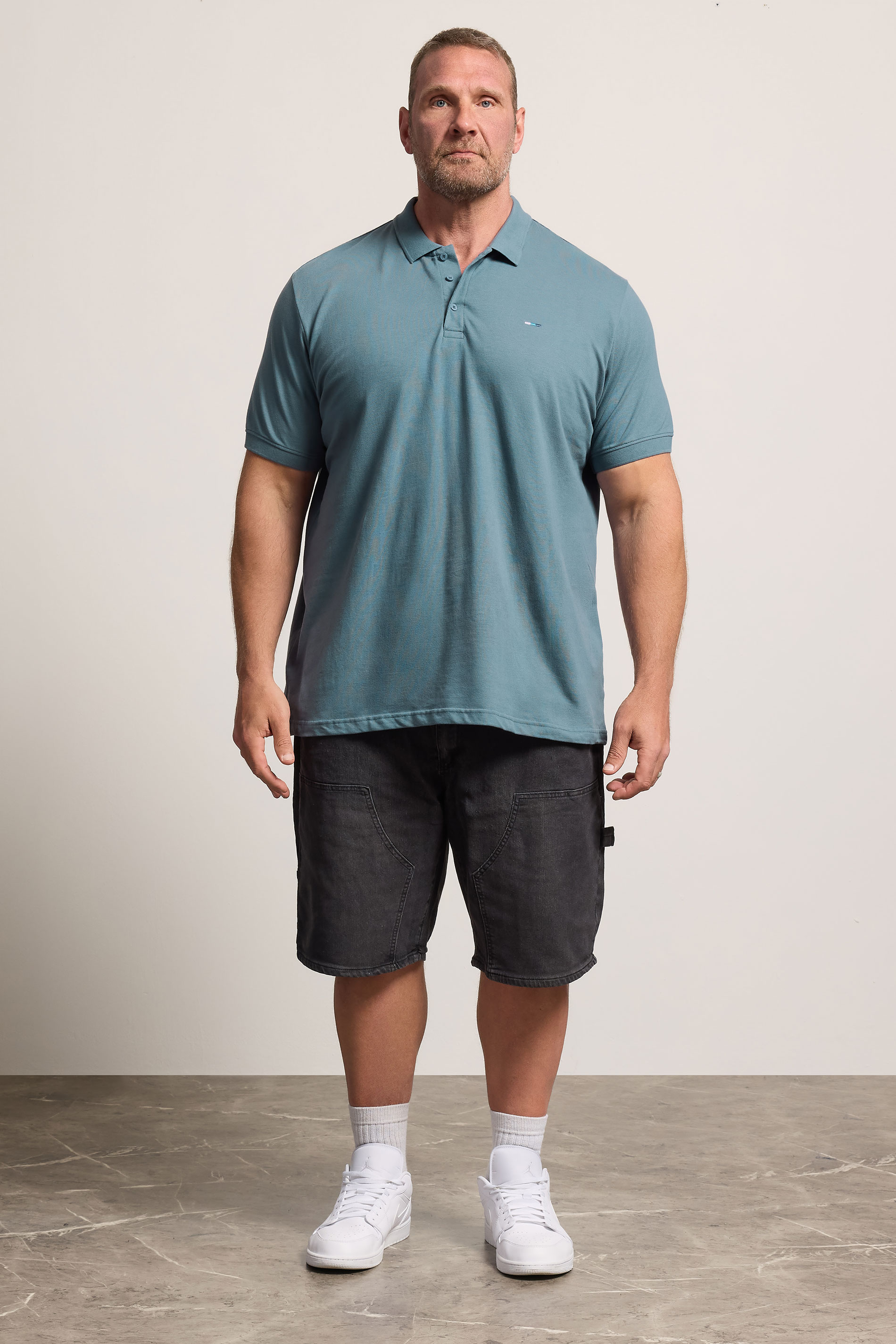 BadRhino Big & Tall Blue Mirage Core Polo Shirt | BadRhino 1