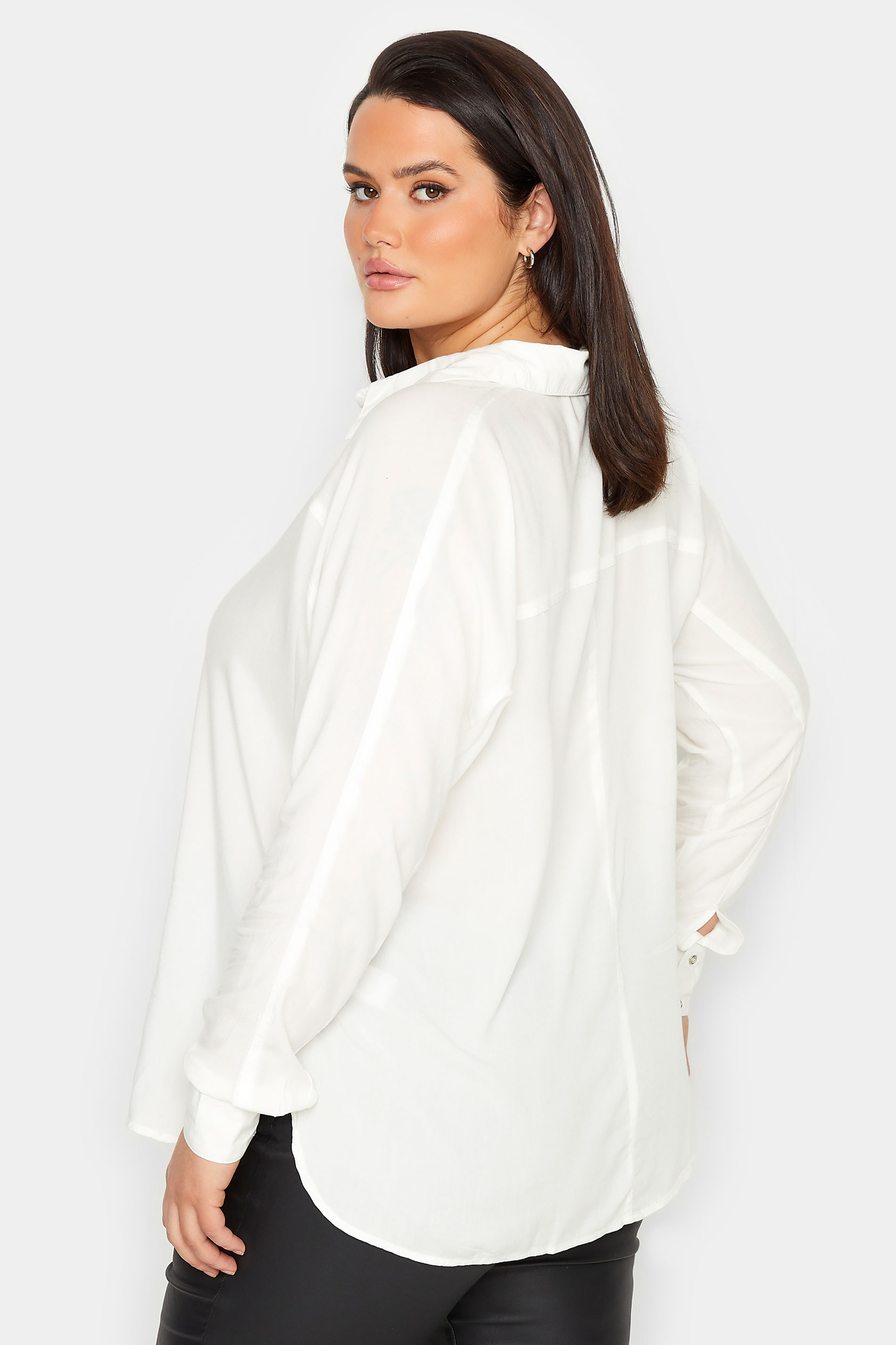 LTS Tall Women's White Long Sleeve Shirt | Long Tall Sally 3