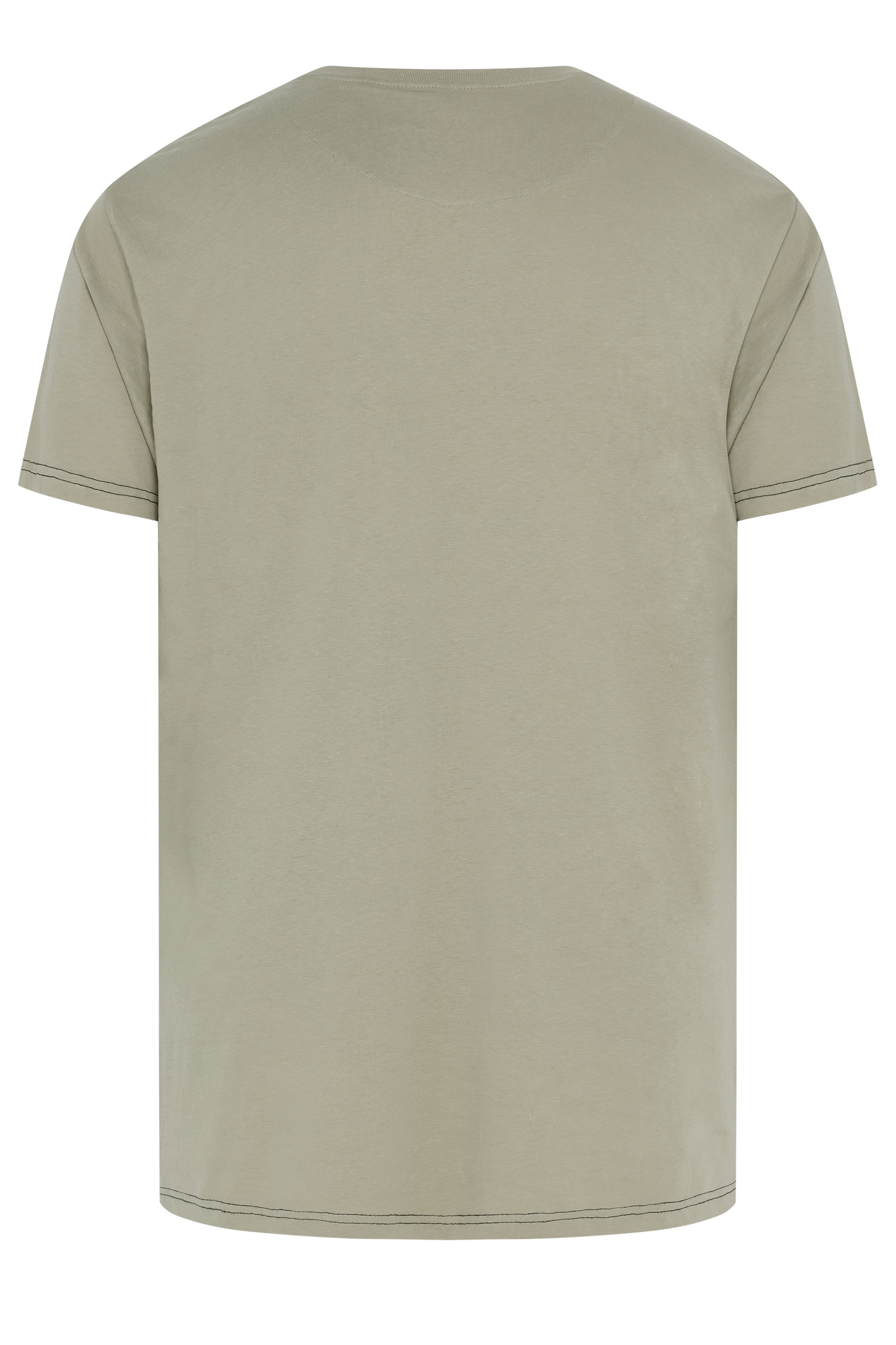 KAM Big & Tall Grey 'Greystone' Graphic Print T-Shirt | BadRhino 2