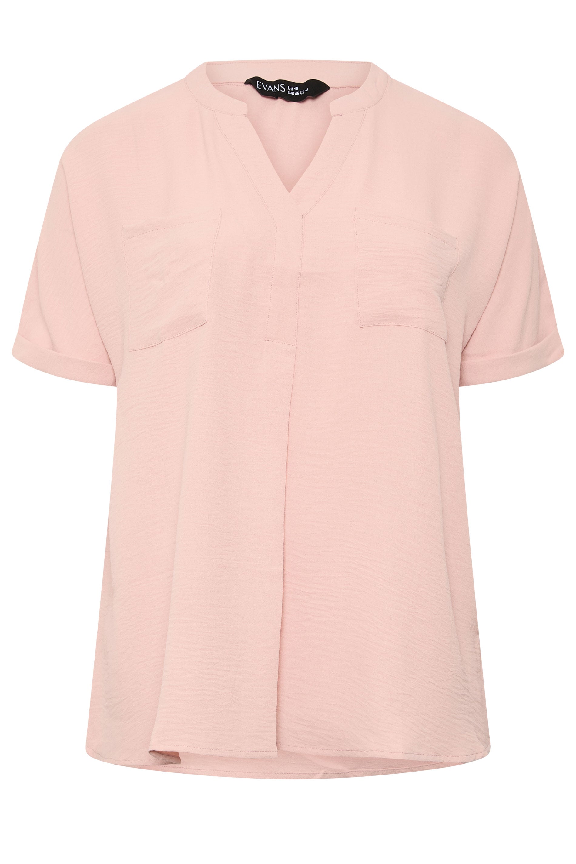 EVANS Plus Size 2 Pack Brown And Pink Utility Shirts | Evans 7