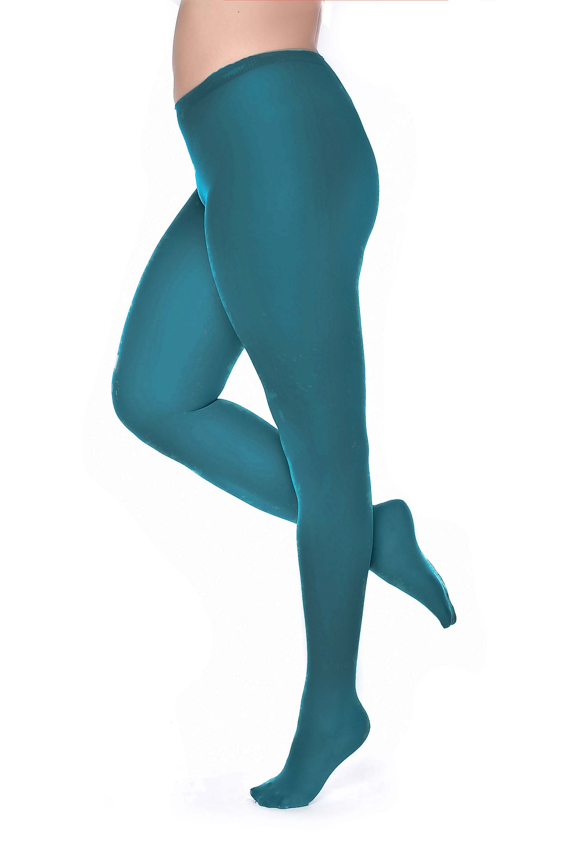 Dark Teal 50 Denier Tights | Yours Clothing 3
