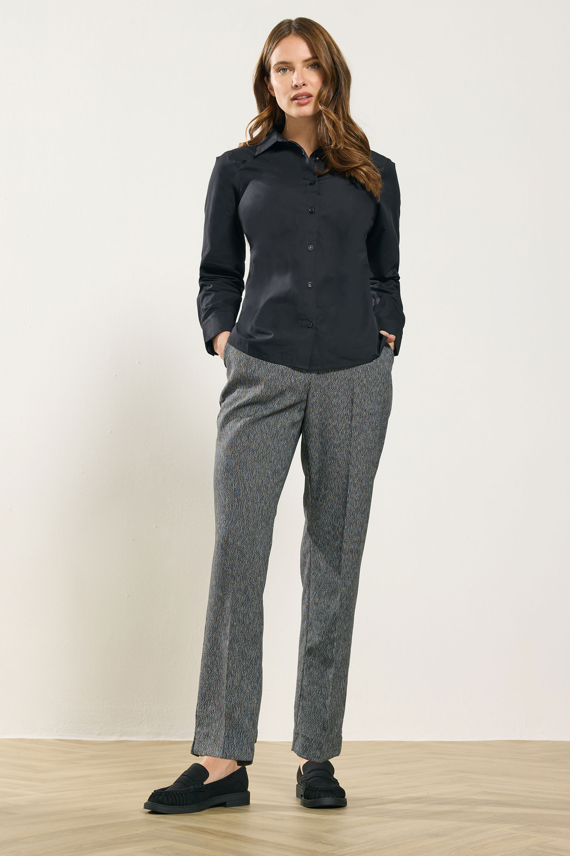 M&Co Grey Tapered Trousers | M&Co 1