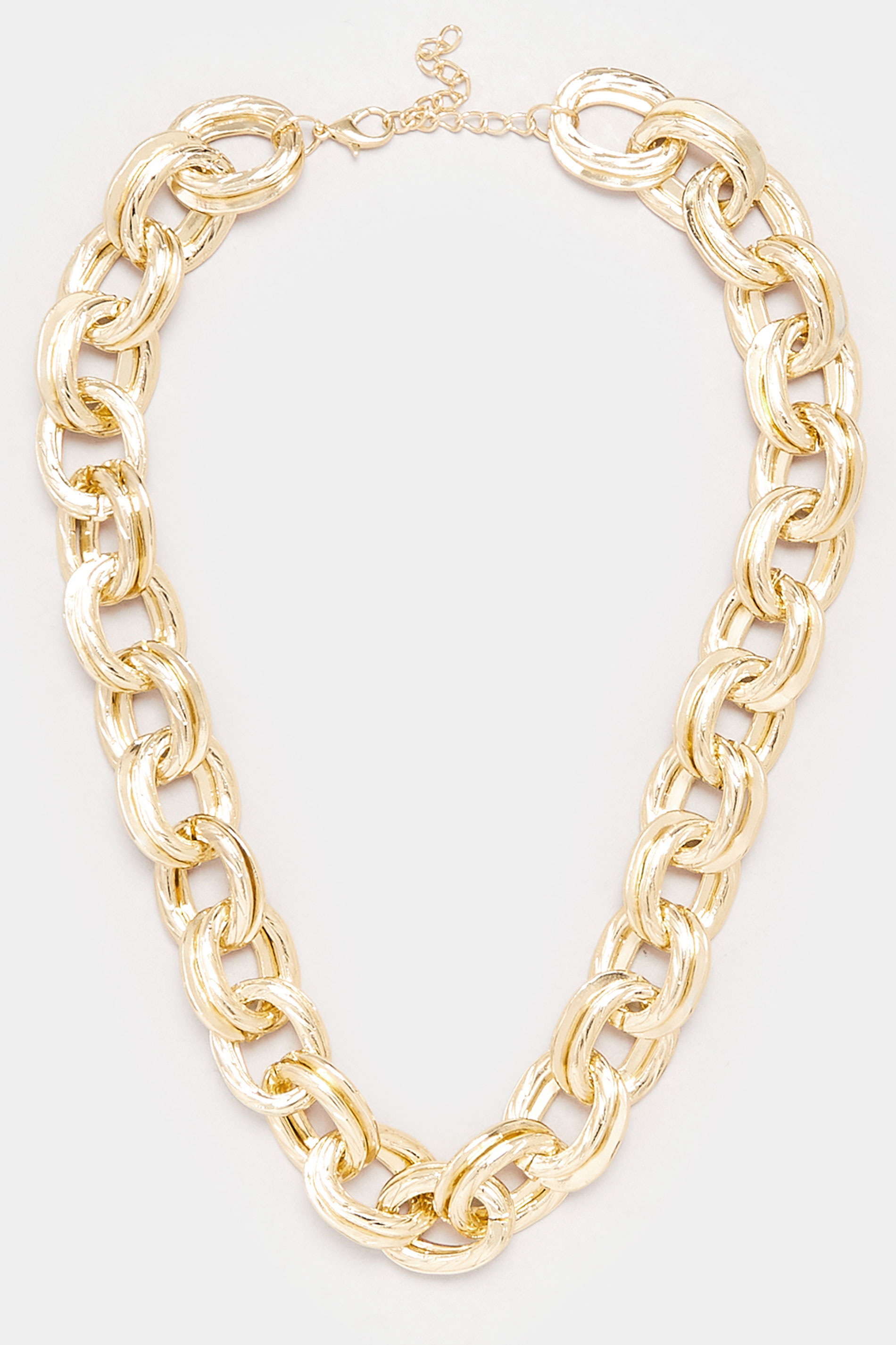 Gold Tone Chain Statement Necklace | Yours Clothing 3