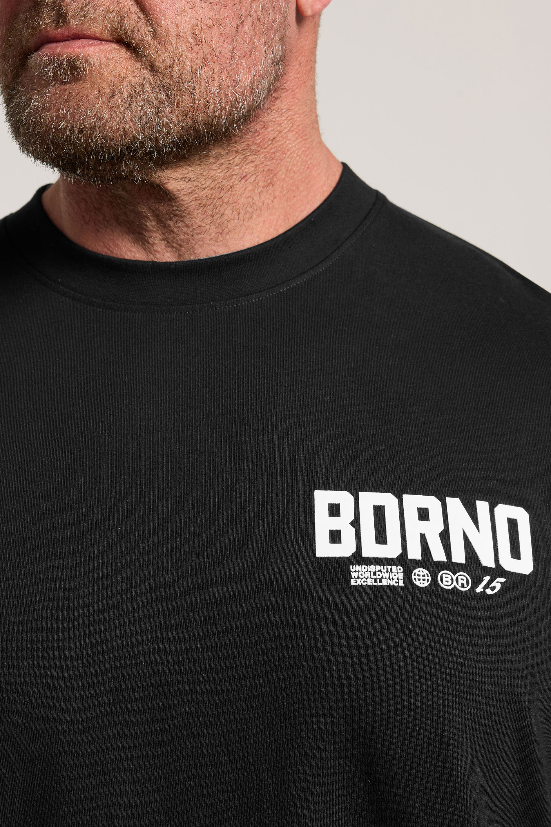 BDRNO Big & Tall Black Logo T-Shirt | BadRhino 4