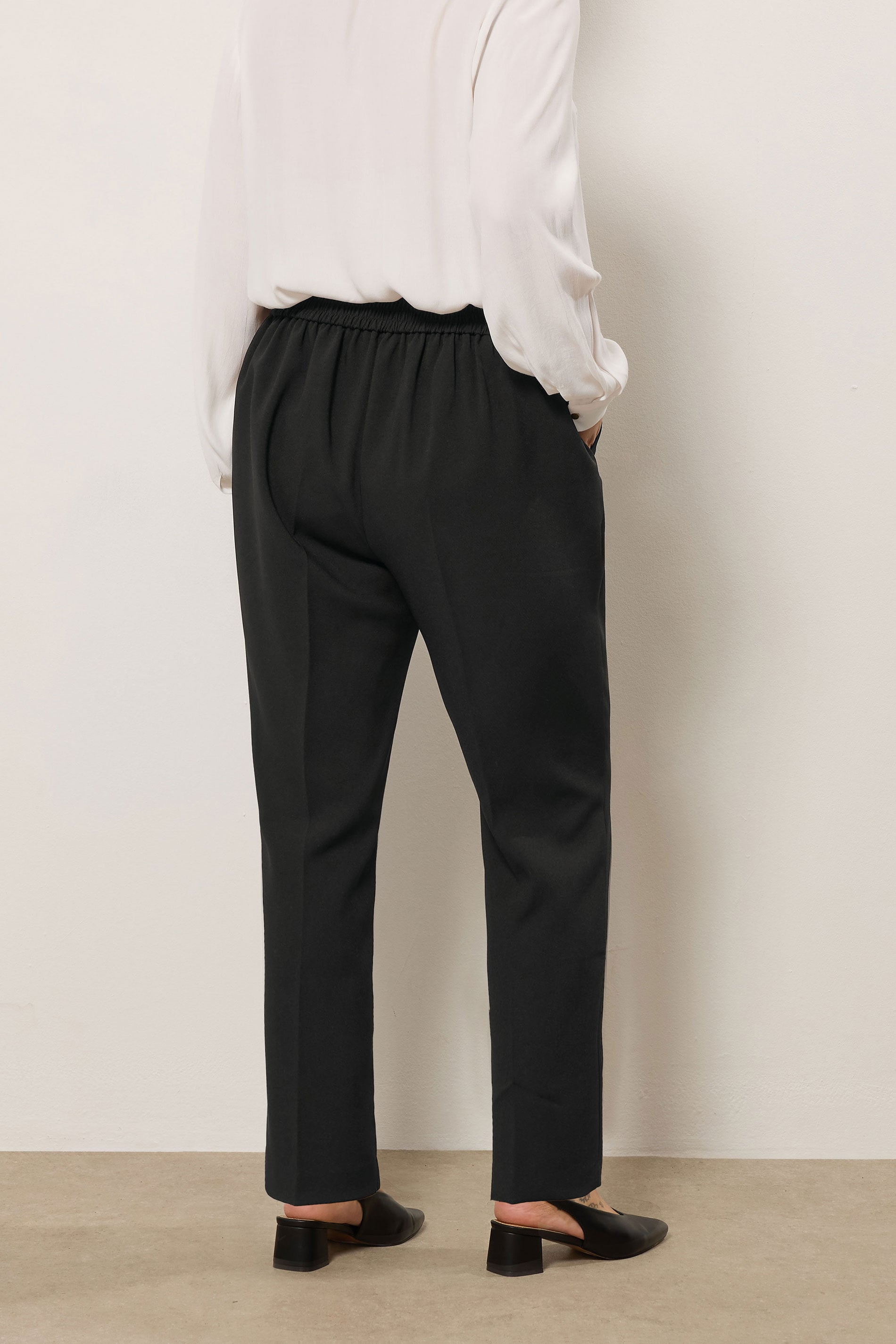 EVANS Plus Size Black Tapered Trousers | Evans 4