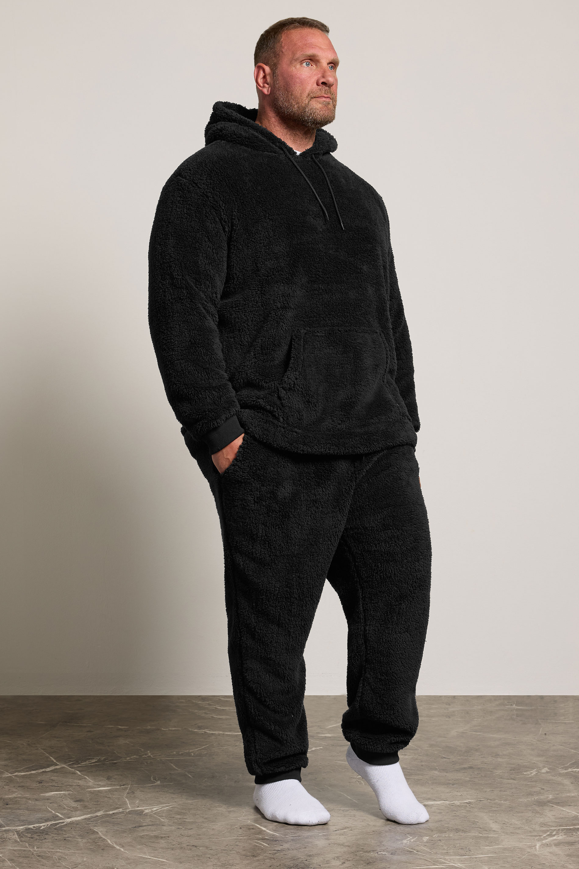 BadRhino Big & Tall Black Fleece Lounge Set | BadRhino 3
