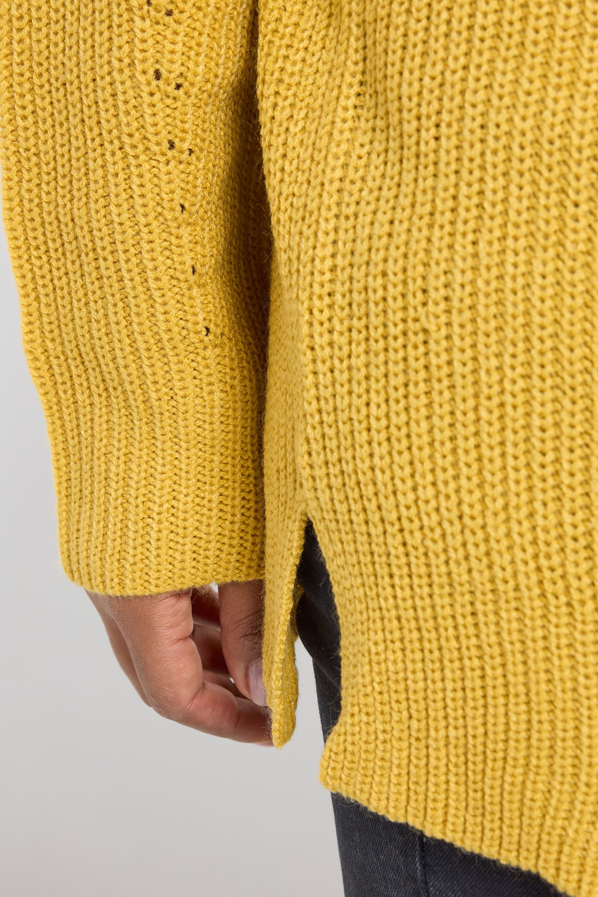 YOURS Plus Size Yellow Drop Shoulder Jumper | Yours Clothing 4