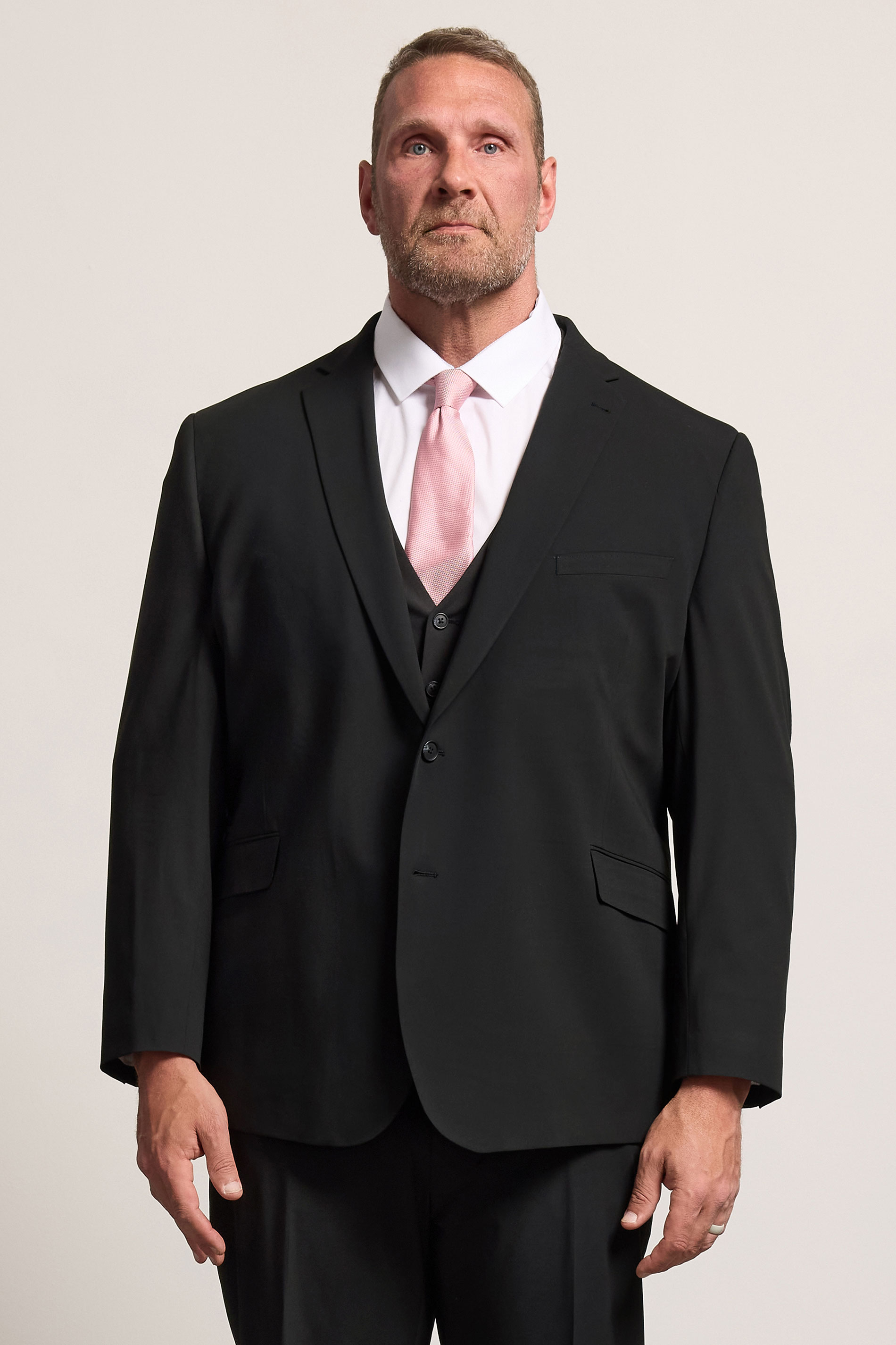 D555 Big & Tall Black Suit Jacket | BadRhino 3