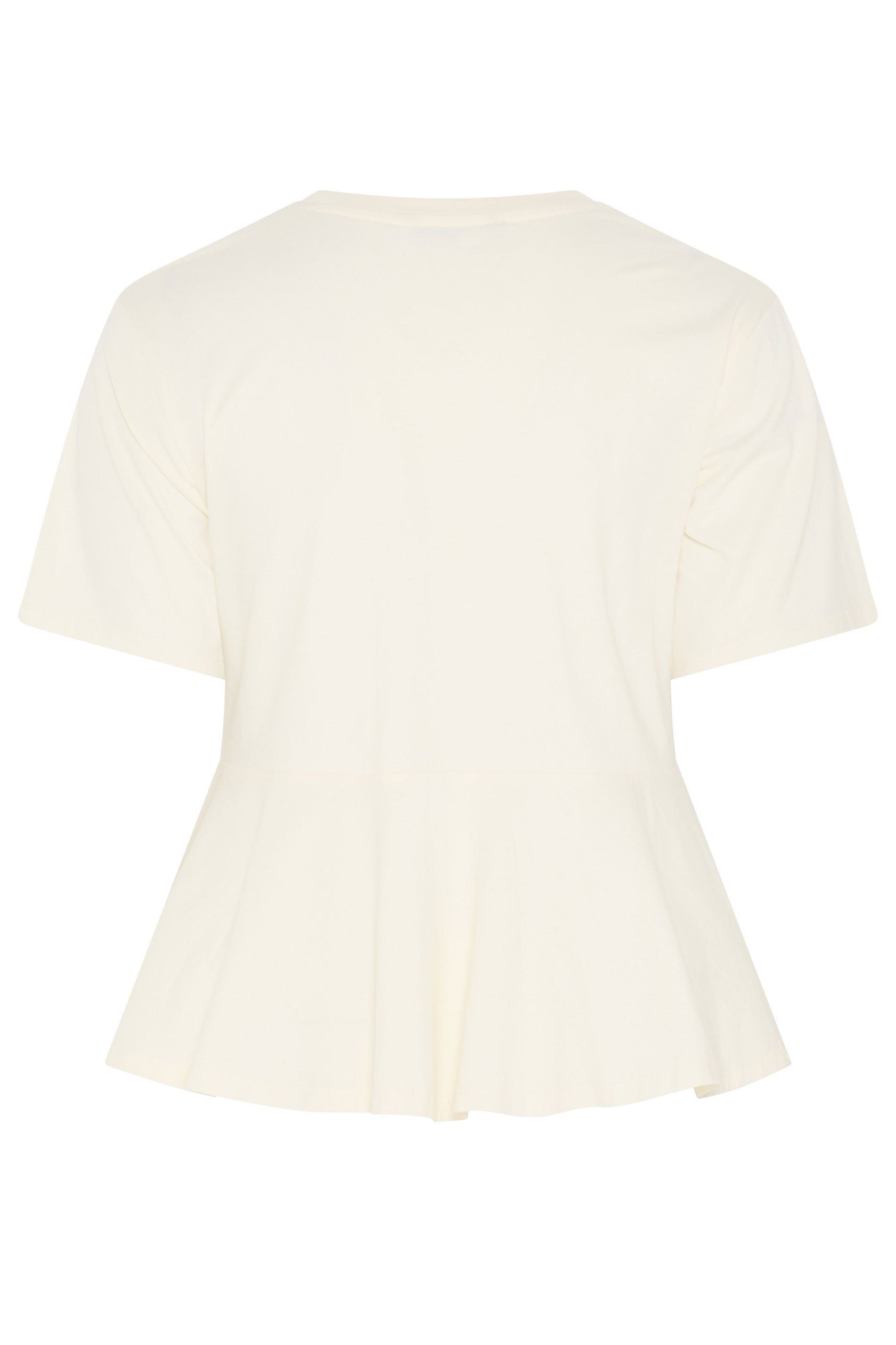 LIMITED COLLECTION Plus Size Ivory White Sporty New York Peplum Top 6