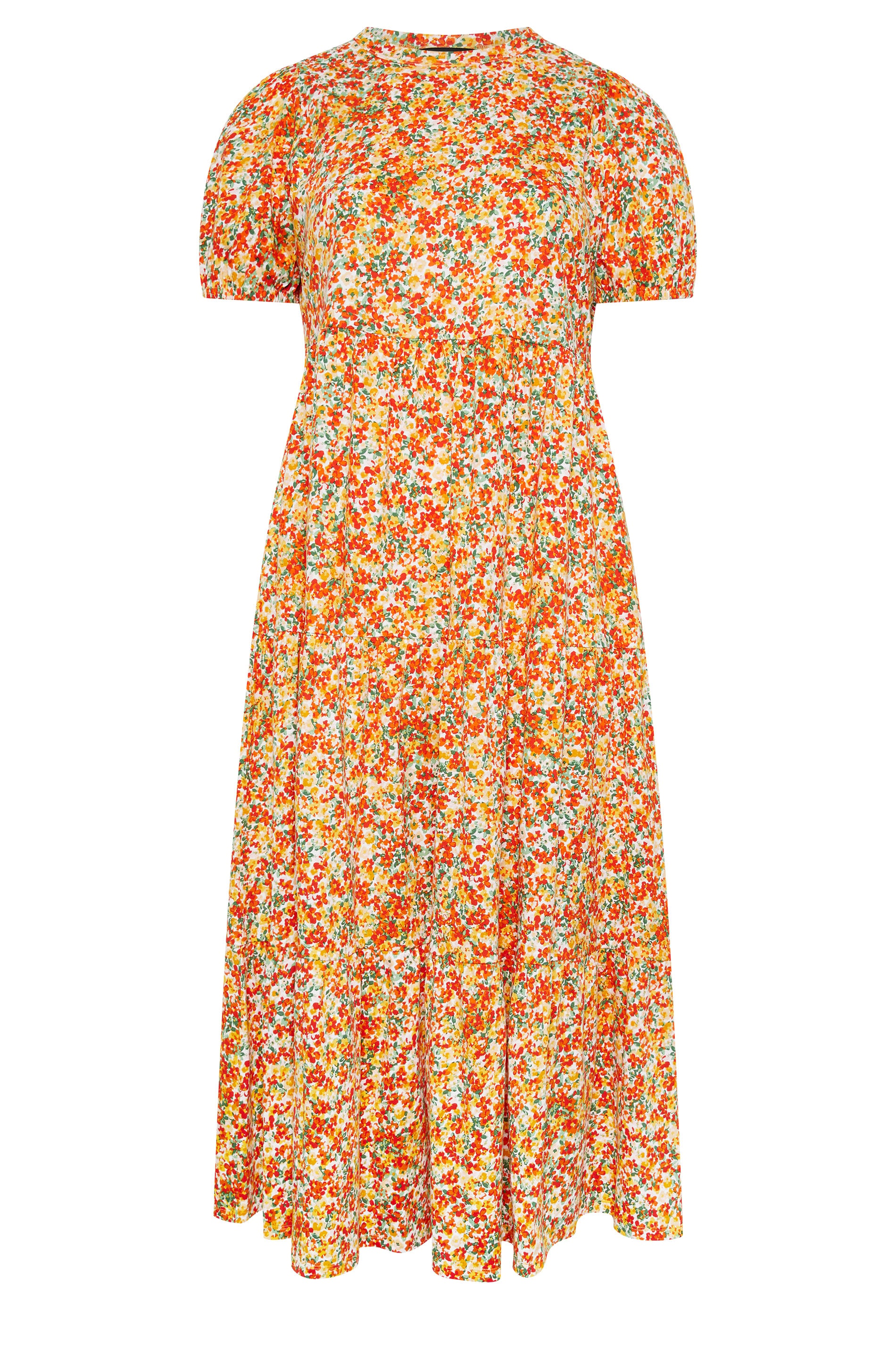 YOURS Plus Size Yellow Floral Summer Dress | Yours Clothing 5