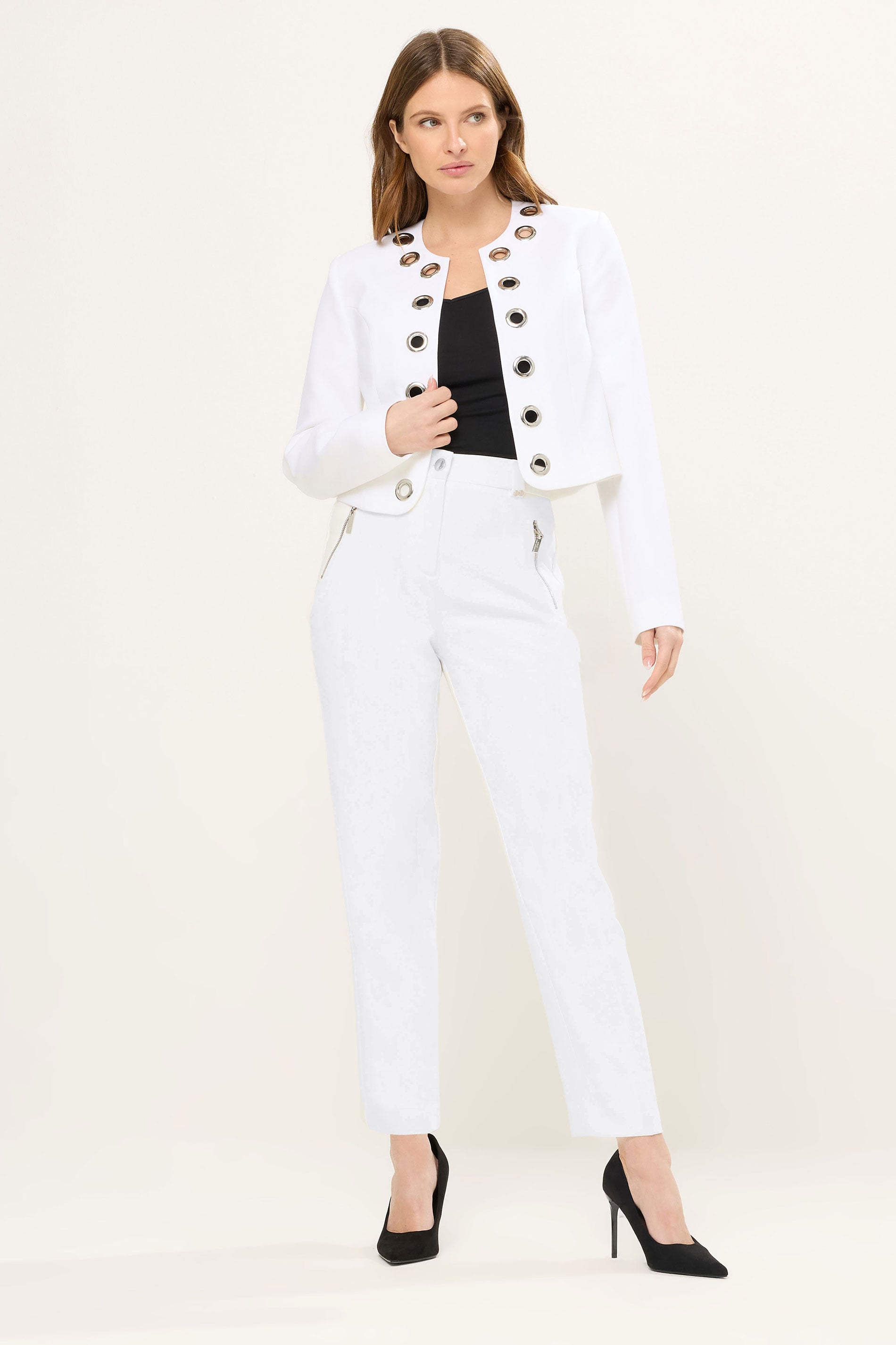 STAR Ivory White Eyelet Jacket | StarByJM 1