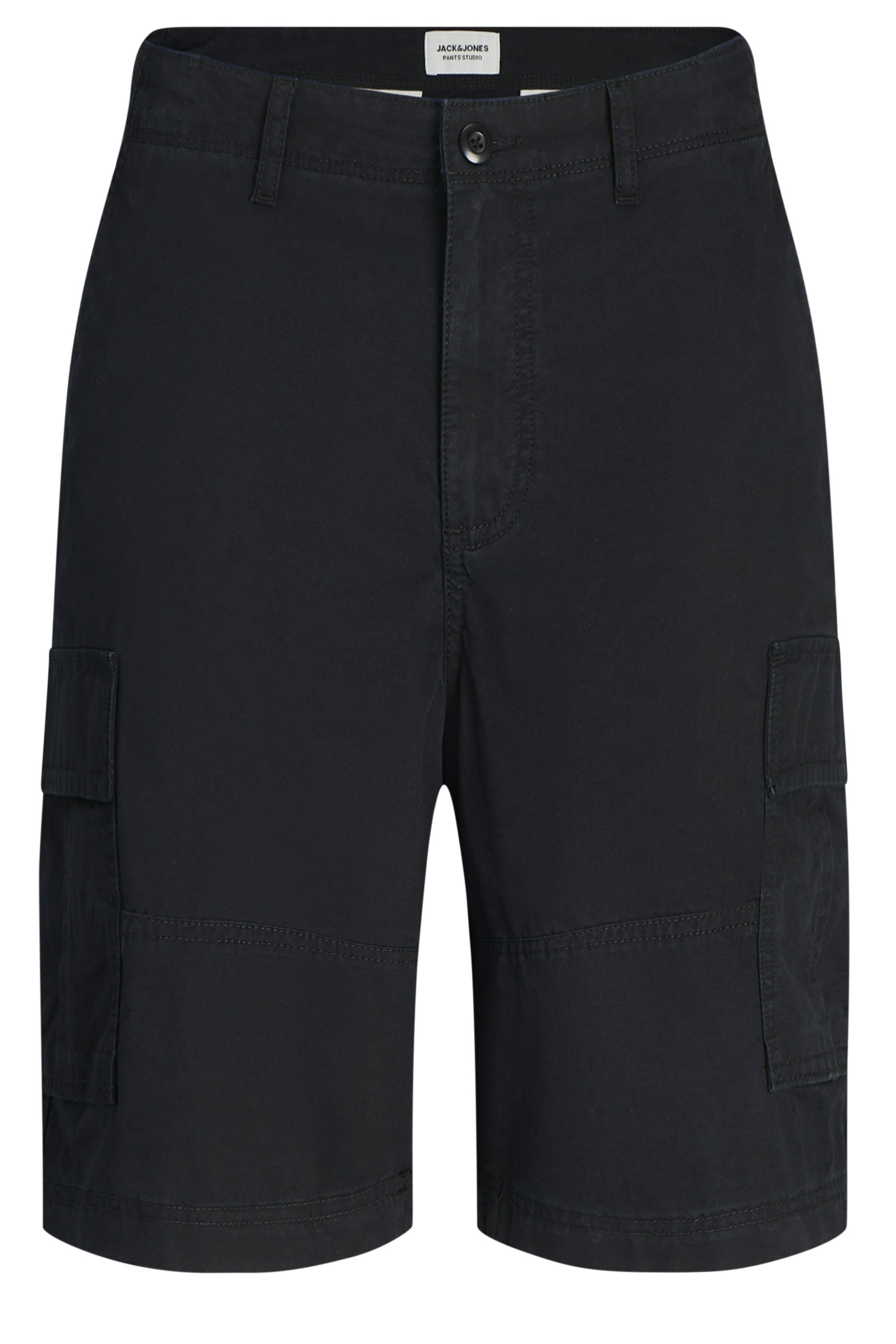 JACK & JONES Big & Tall Black Cargo Shorts | BadRhino 2