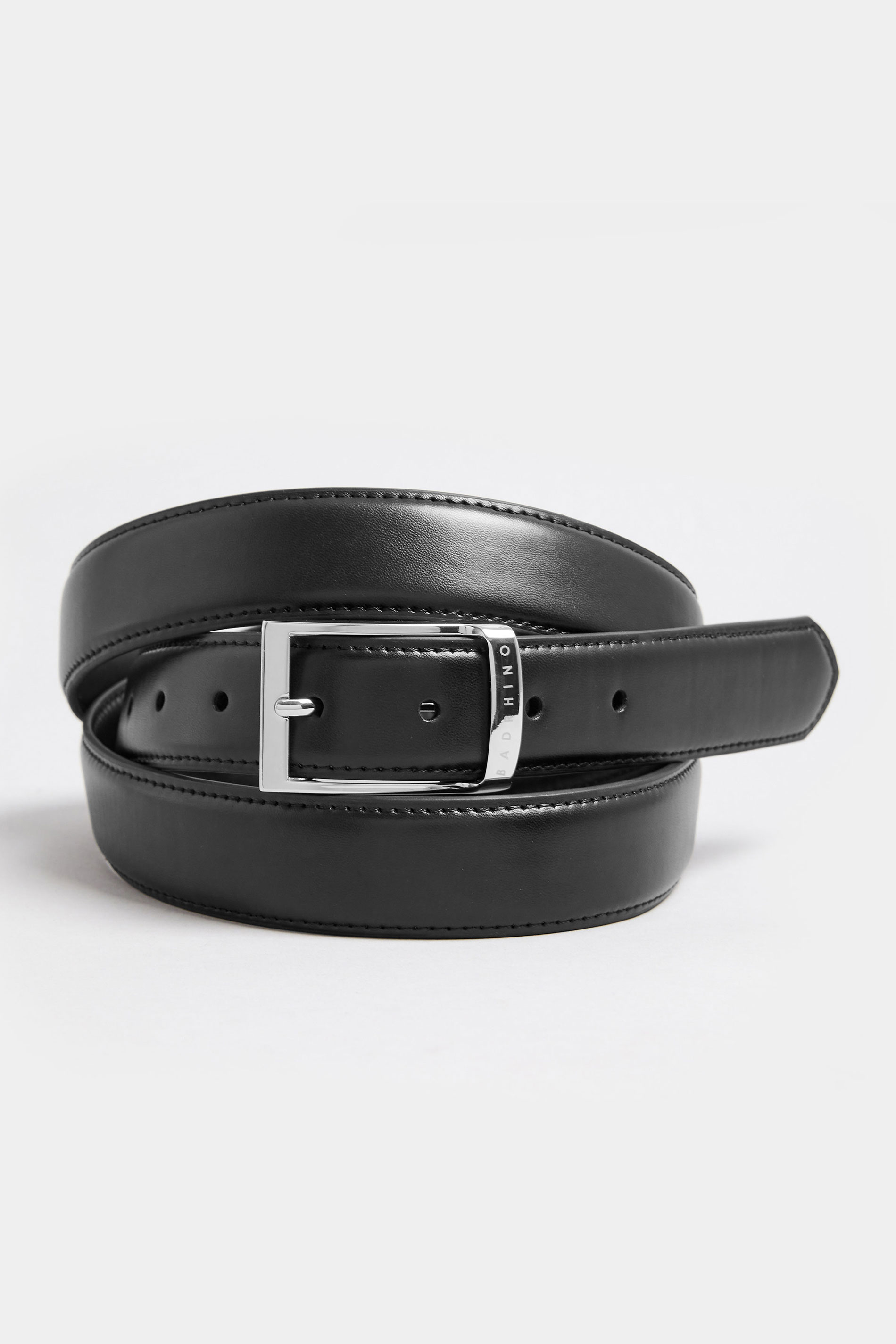 RHINO FLEX Black Flex Leather Look Buckle Belt | BadRhino 1