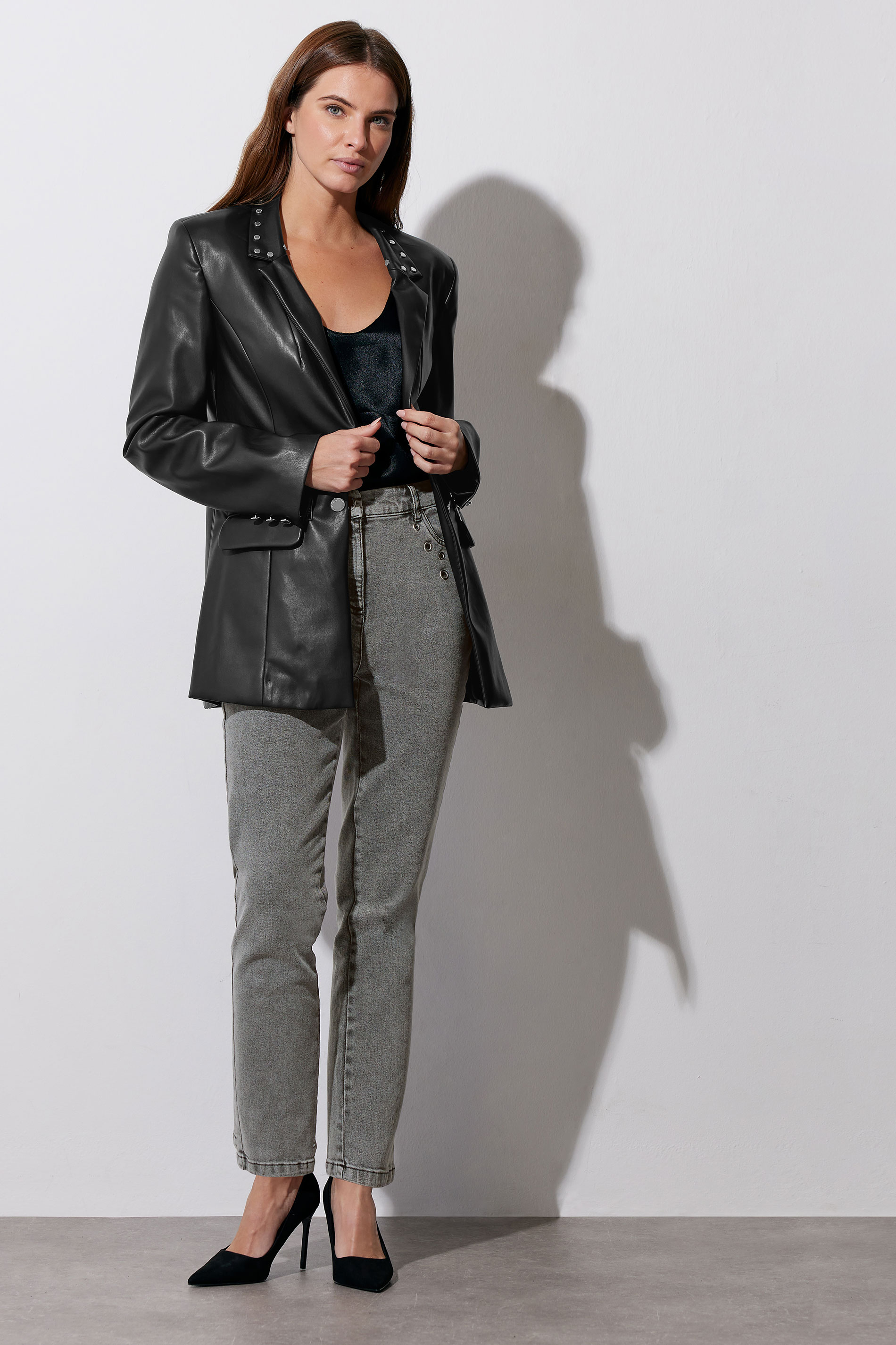 STAR Black Faux Leather Jacket | StarByJM 2
