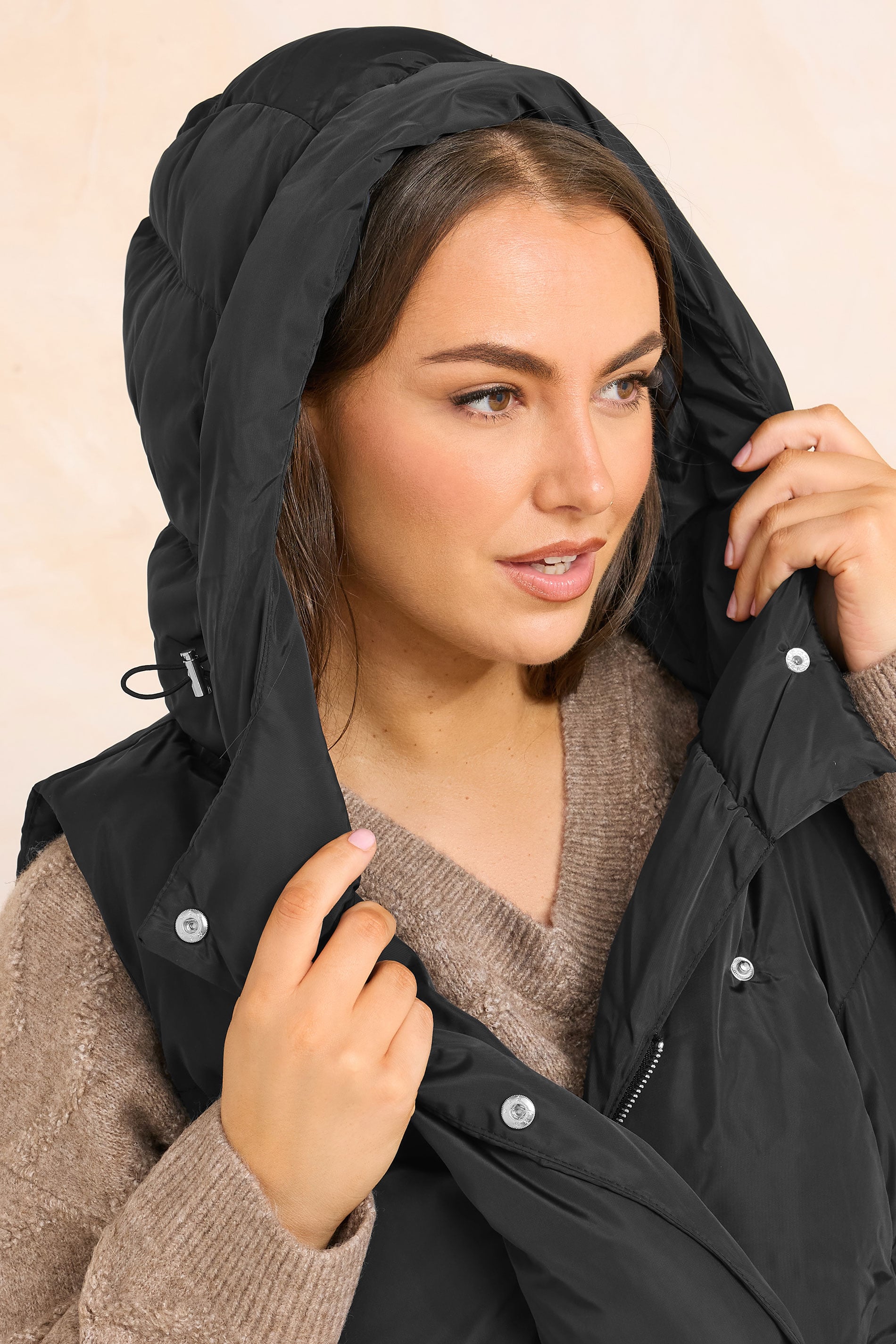 EVANS Plus Size Black Padded Gilet | Evans 5