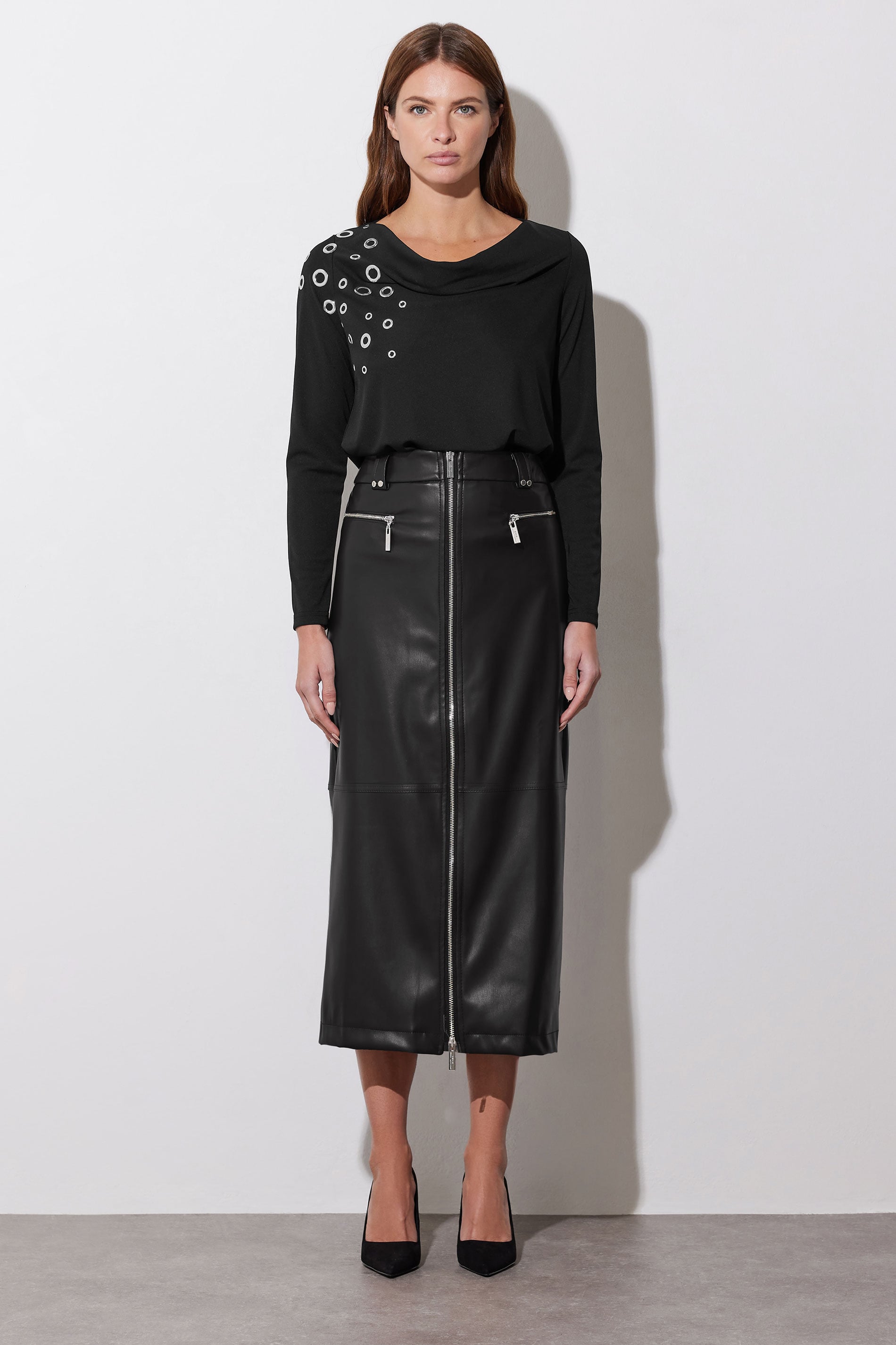 STAR Black Eyelet Detail Top | StarByJM 1