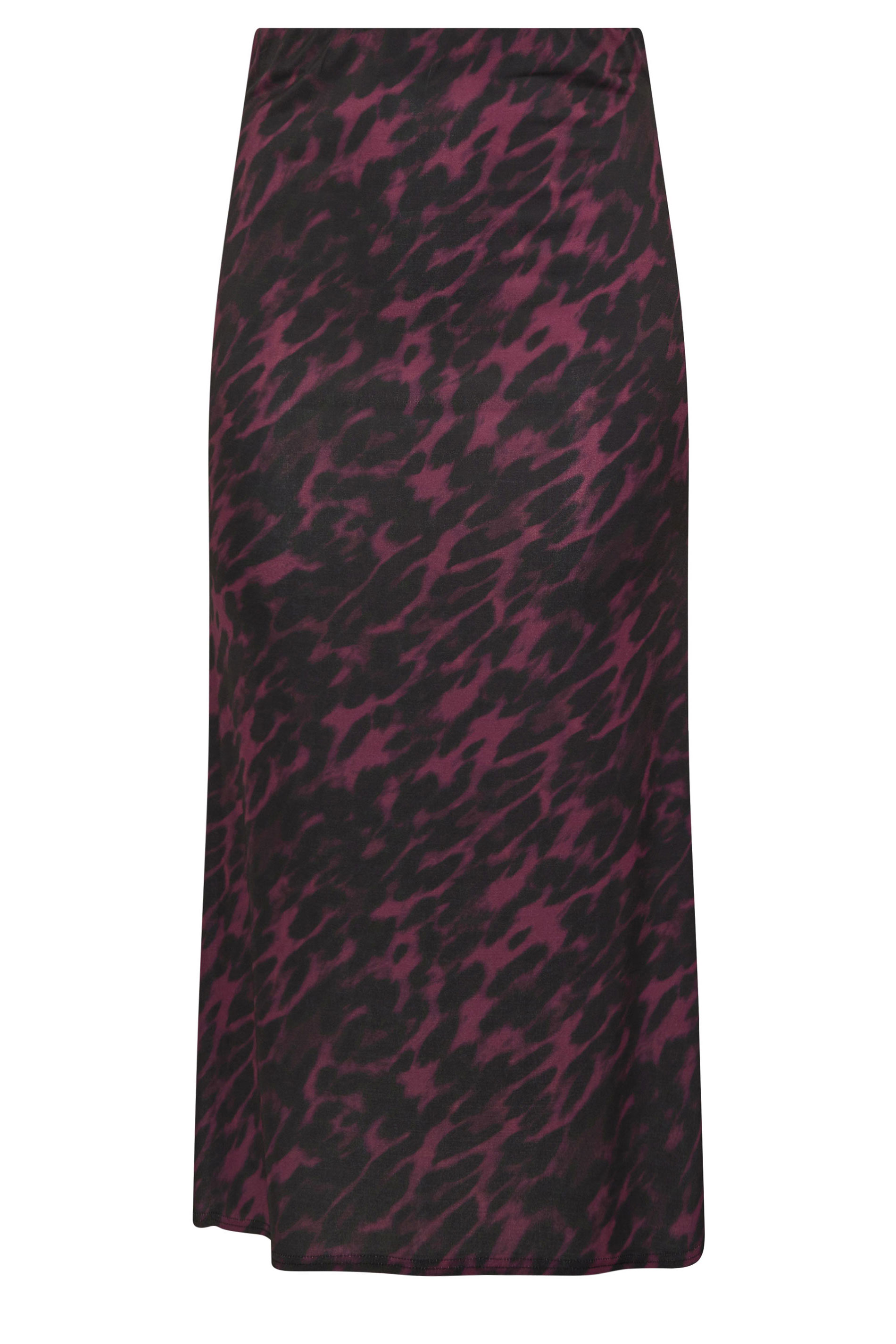 LIMITED COLLECTION Plus Size Burgundy Red Leopard Print Maxi Skirt | Yours Clothing 7