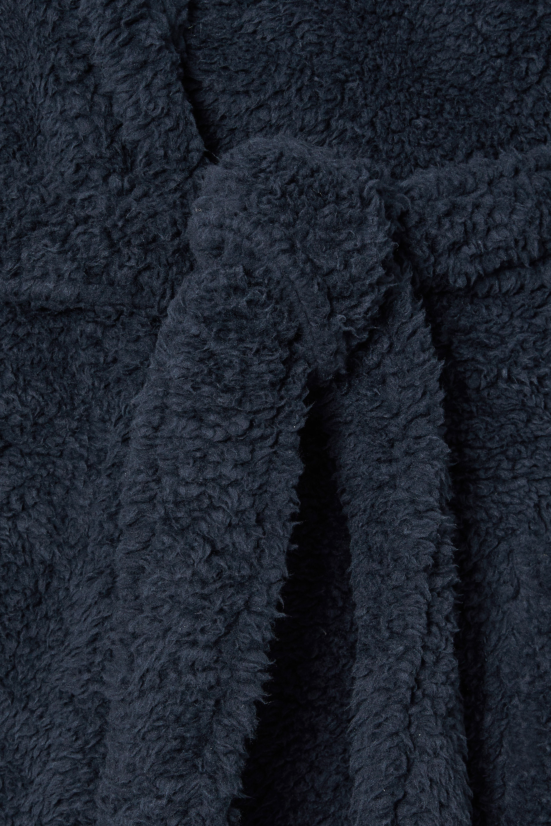 BadRhino Big & Tall Navy Blue Super Soft Borg Dressing Gown | BadRhino 5
