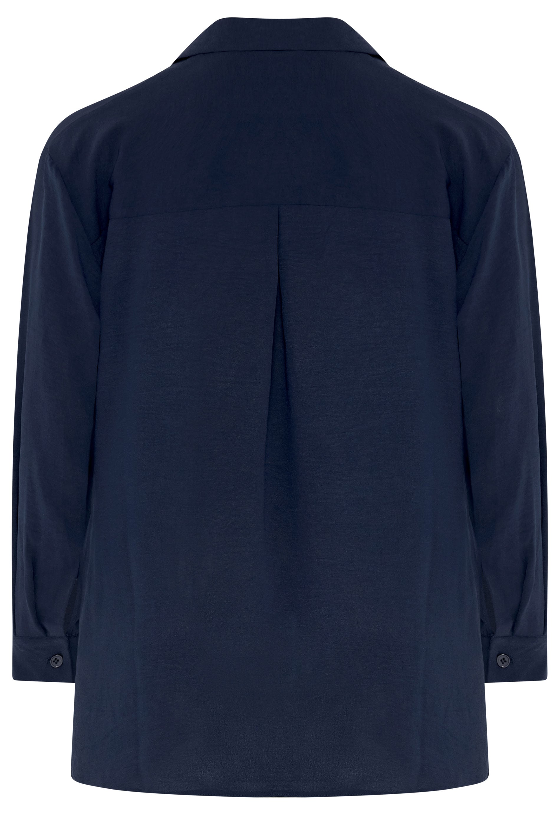 EVANS Curve Navy Blue Long Sleeve Shirt | Evans 6