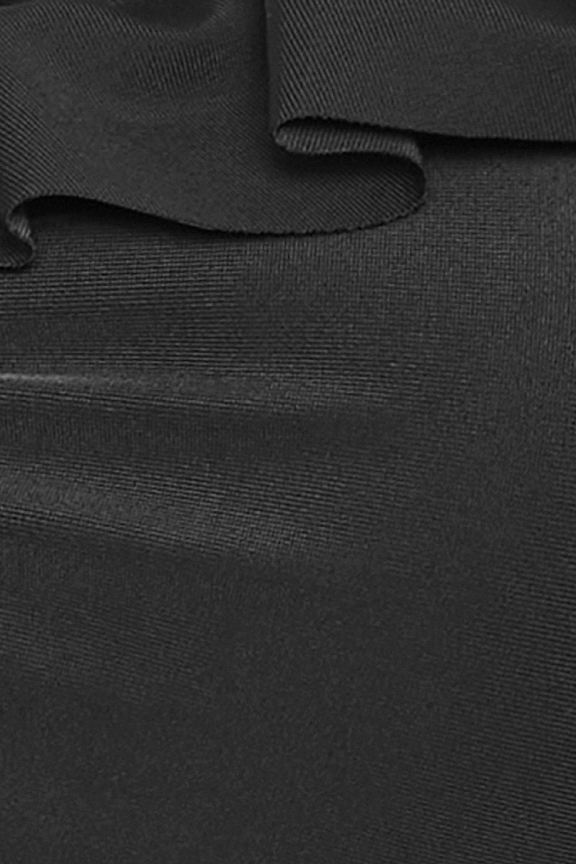 YOURS Plus Size Black Metal Trim Frill Bikini Top | Yours Clothing 8