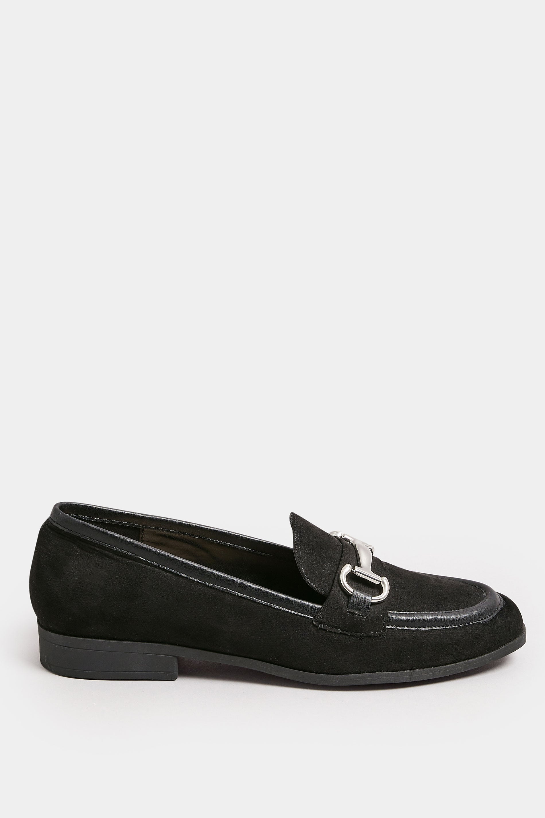 Black Snaffle Loafer In Wide E Fit | Yours Clothing 2